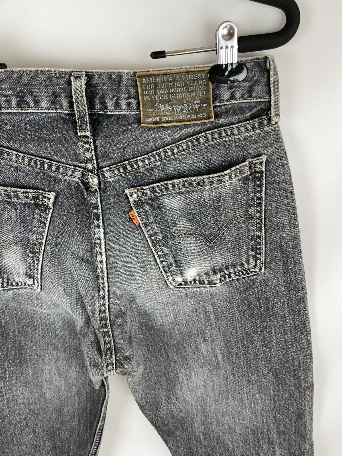 Levi's Levi’s 615 vintage grey distressed made in UK Orange tab Size US 31 - 6 Thumbnail