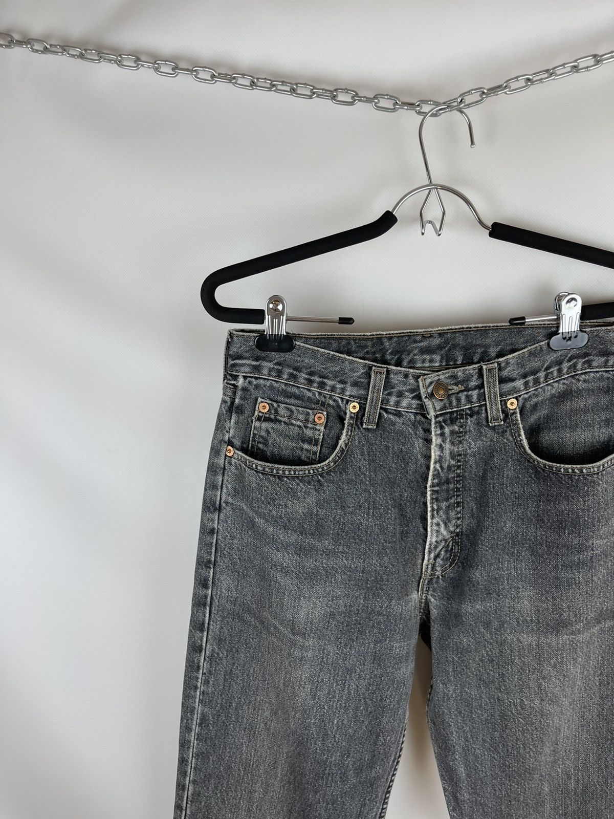 Levi's Levi’s 615 vintage grey distressed made in UK Orange tab Size US 31 - 9 Thumbnail