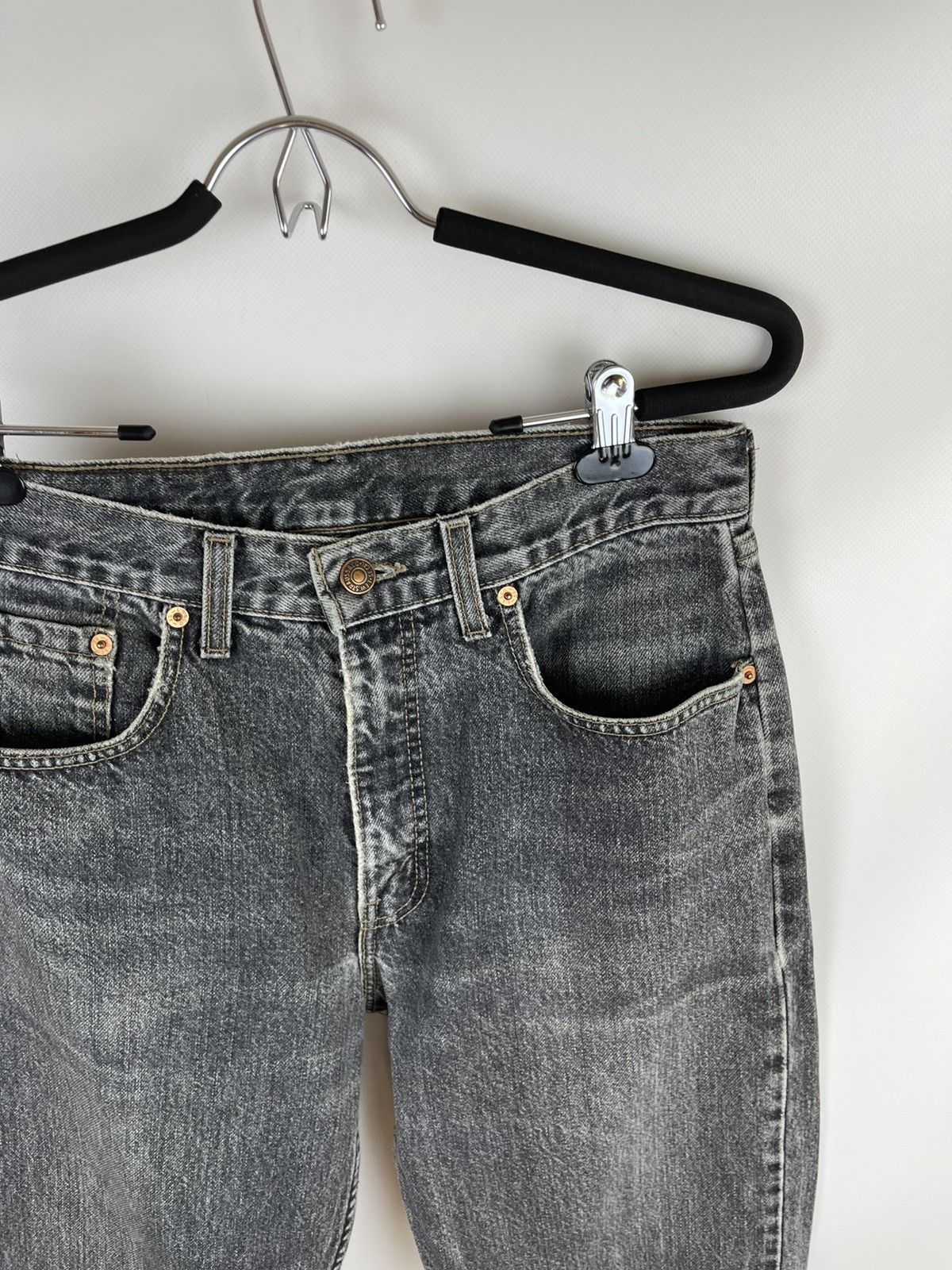 Levi's Levi’s 615 vintage grey distressed made in UK Orange tab Size US 31 - 13 Thumbnail
