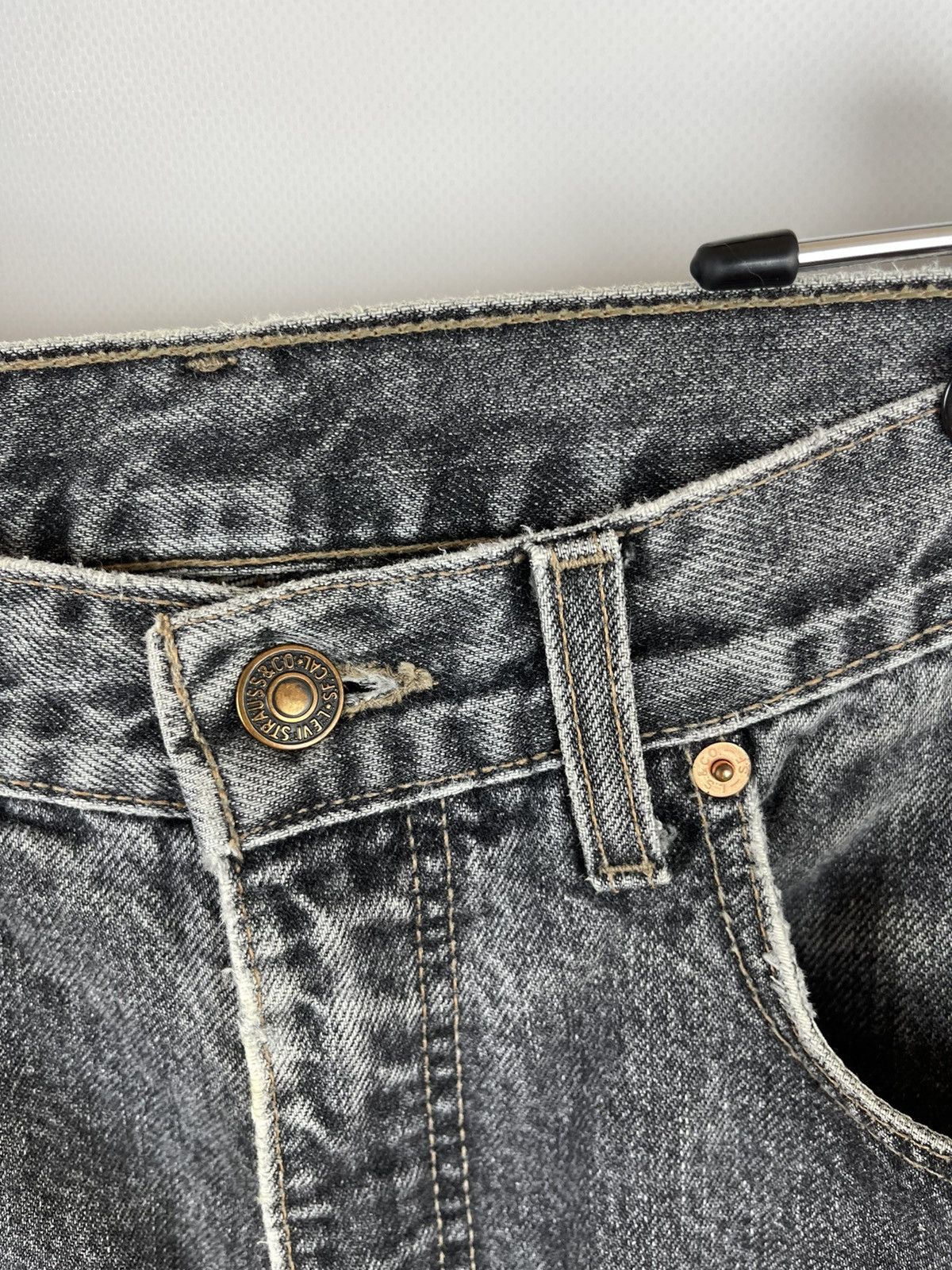 Levi's Levi’s 615 vintage grey distressed made in UK Orange tab Size US 31 - 14 Thumbnail