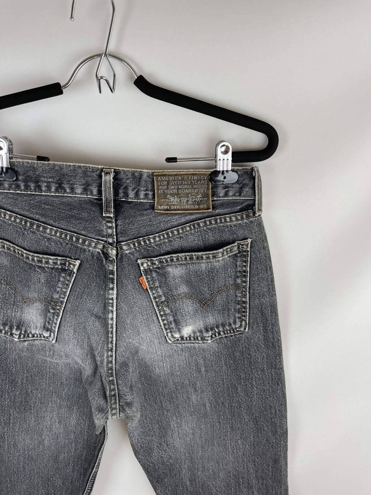 Levi's Levi’s 615 vintage grey distressed made in UK Orange tab Size US 31 - 3 Thumbnail