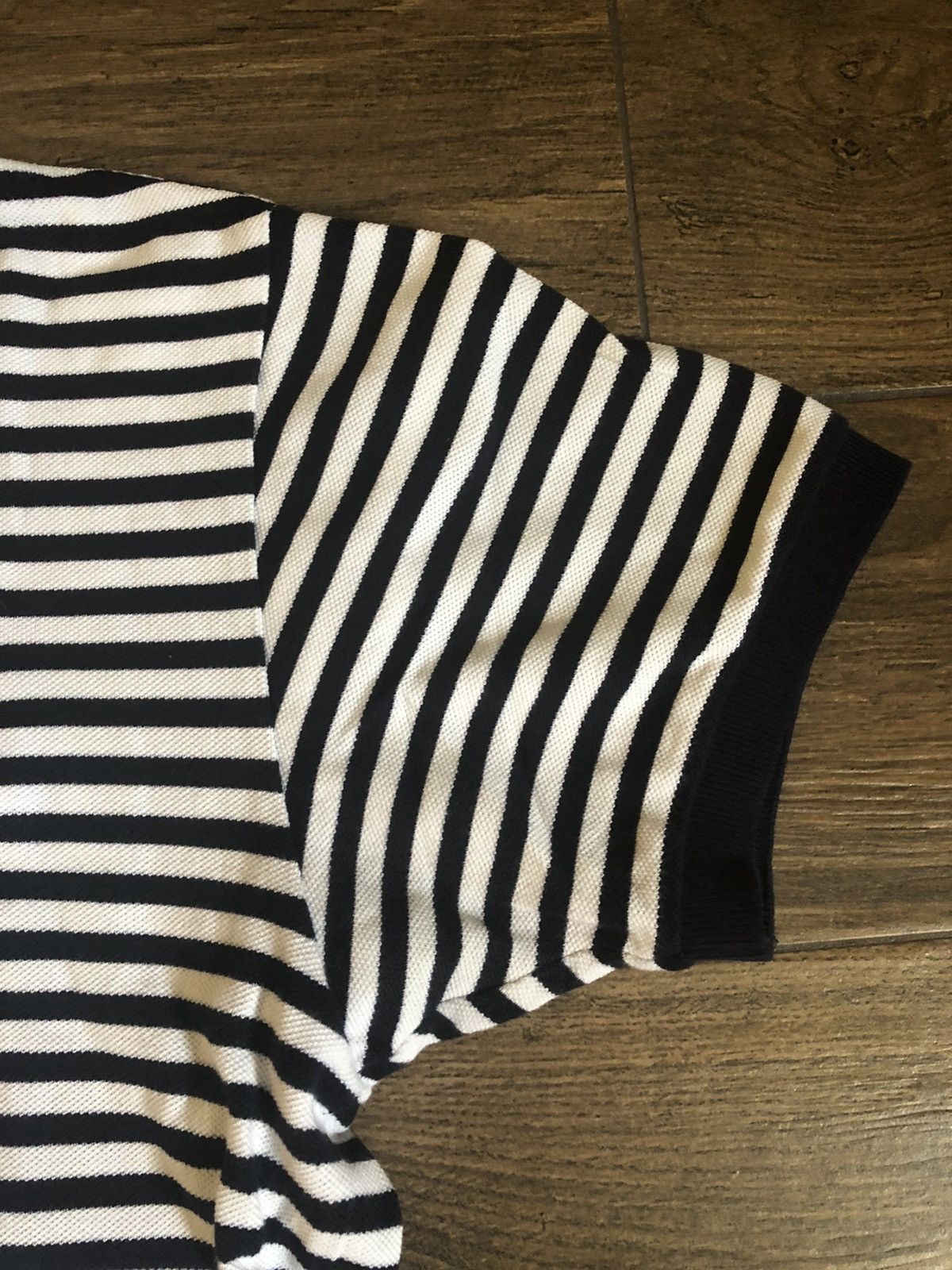 Bape × Lacoste Bape x Lacoste Striped Polo Shirt S/S Collab Size US M / EU 48-50 / 2 - 4 Thumbnail