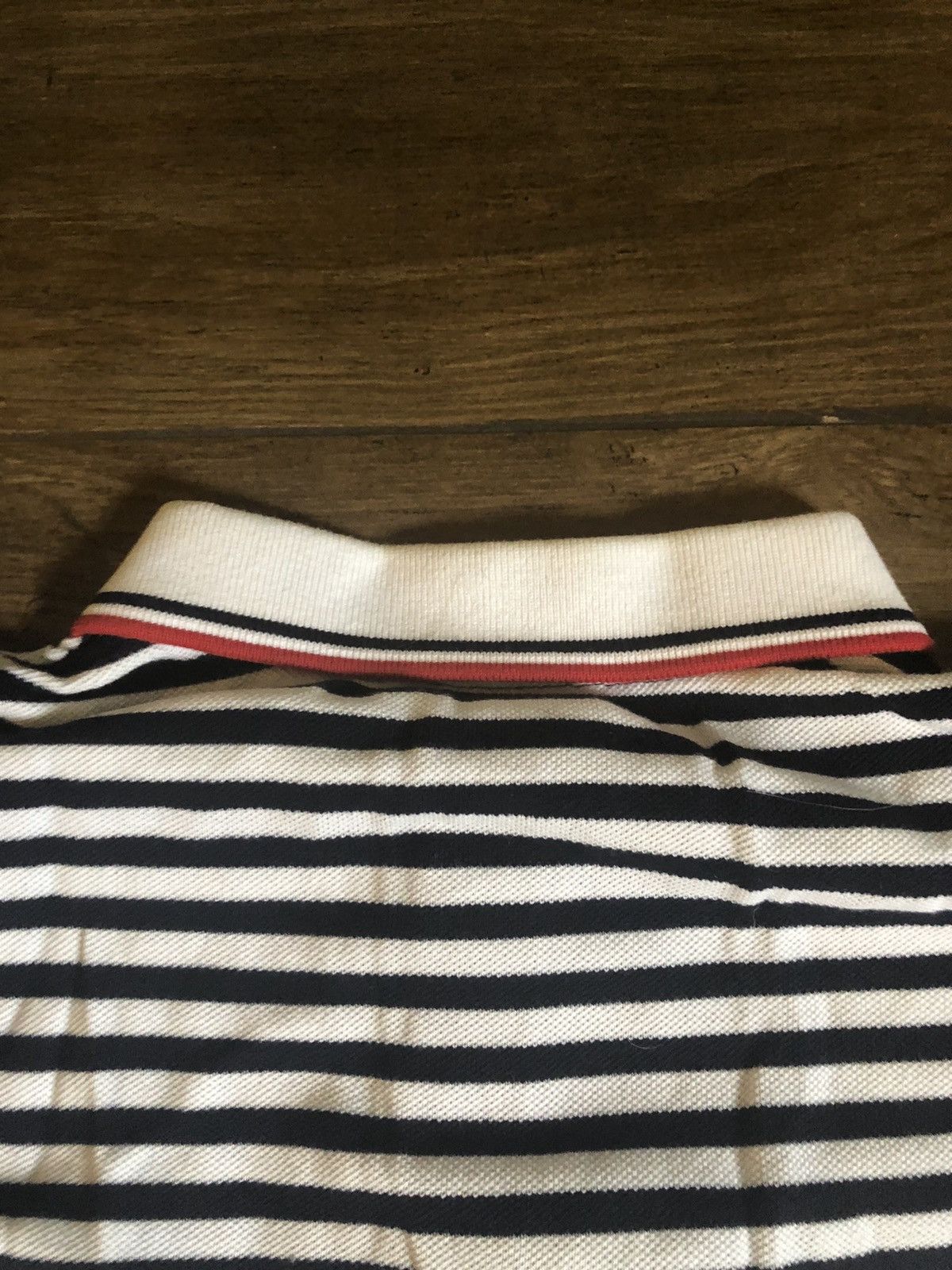 Bape × Lacoste Bape x Lacoste Striped Polo Shirt S/S Collab Size US M / EU 48-50 / 2 - 7 Thumbnail