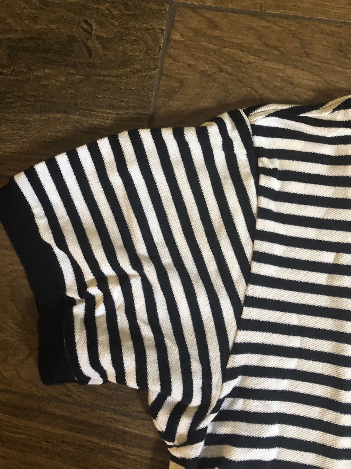 Bape × Lacoste Bape x Lacoste Striped Polo Shirt S/S Collab Size US M / EU 48-50 / 2 - 5 Thumbnail