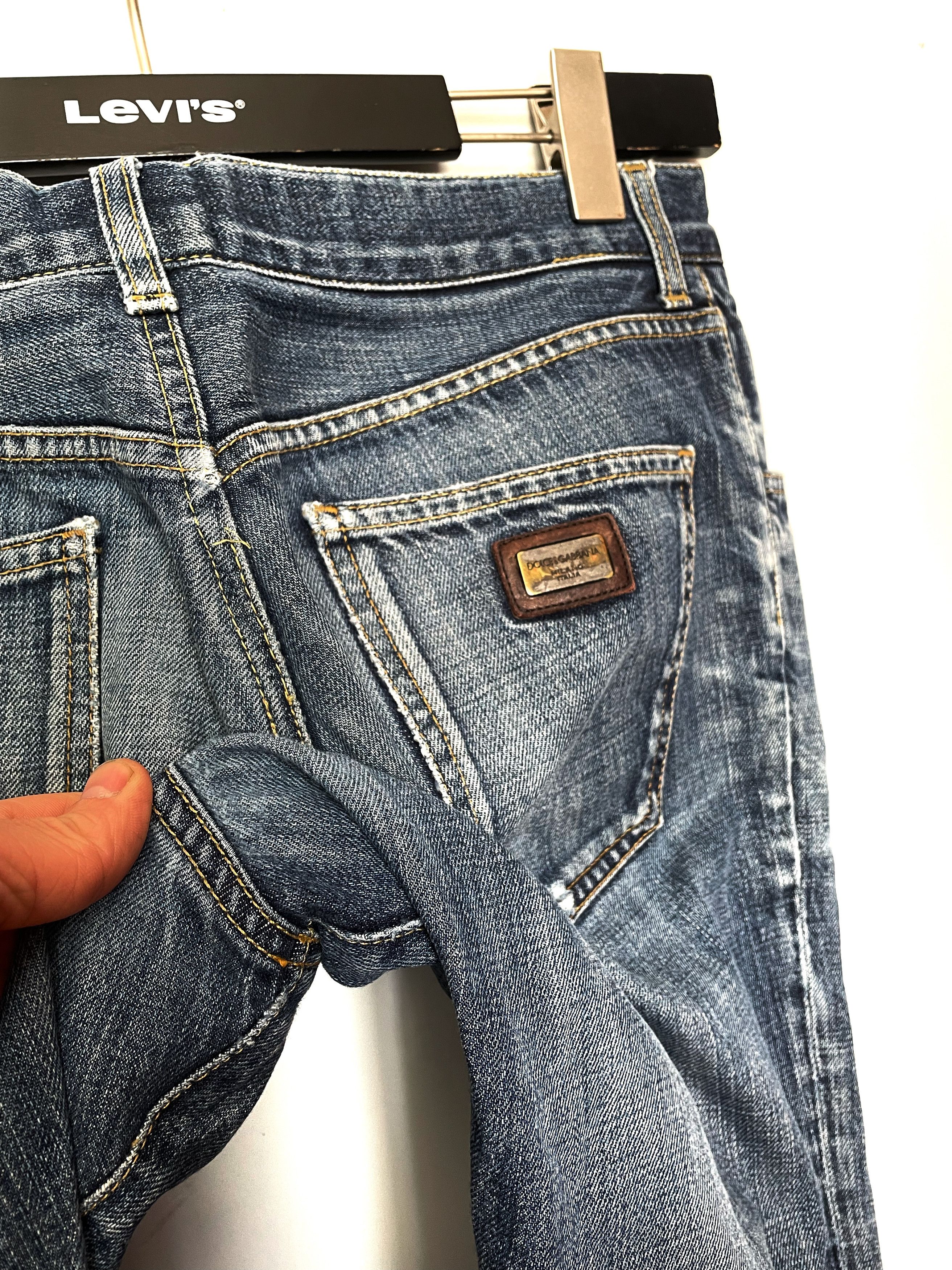 Dolce & Gabbana Dolce & Gabbana Size 50 Blue Fade & Holes Size US 31 - 5 Thumbnail