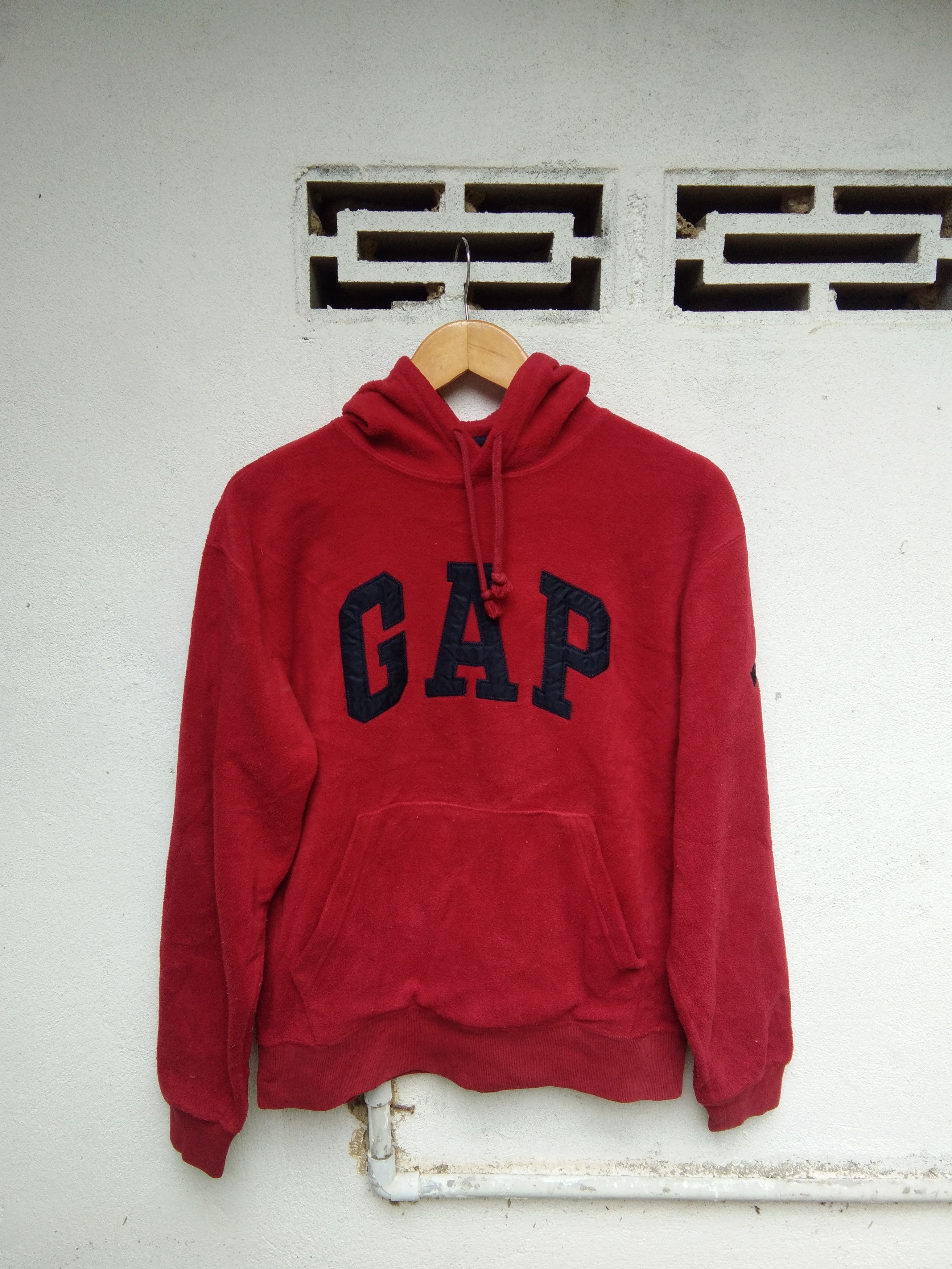 Vintage Gap Big Logo Fleece Hoodie Sweatshirt