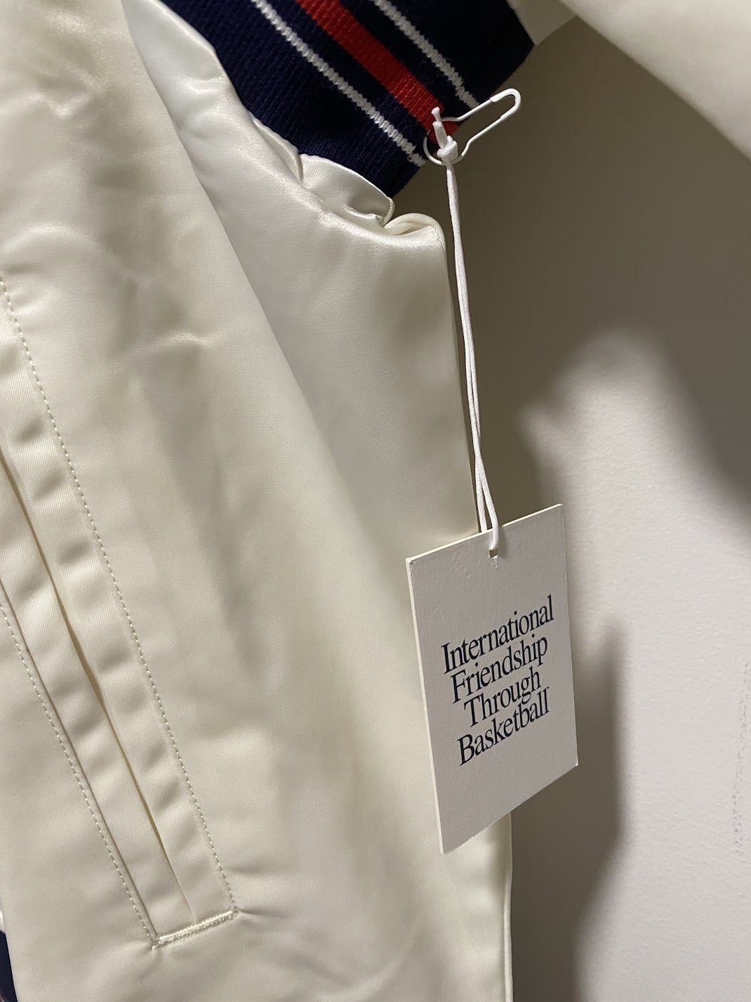 Aime Leon Dore × New Balance ALD / New Balance Team Jacket Satin White Varsity Coach Size US M / EU 48-50 / 2 - 6 Thumbnail