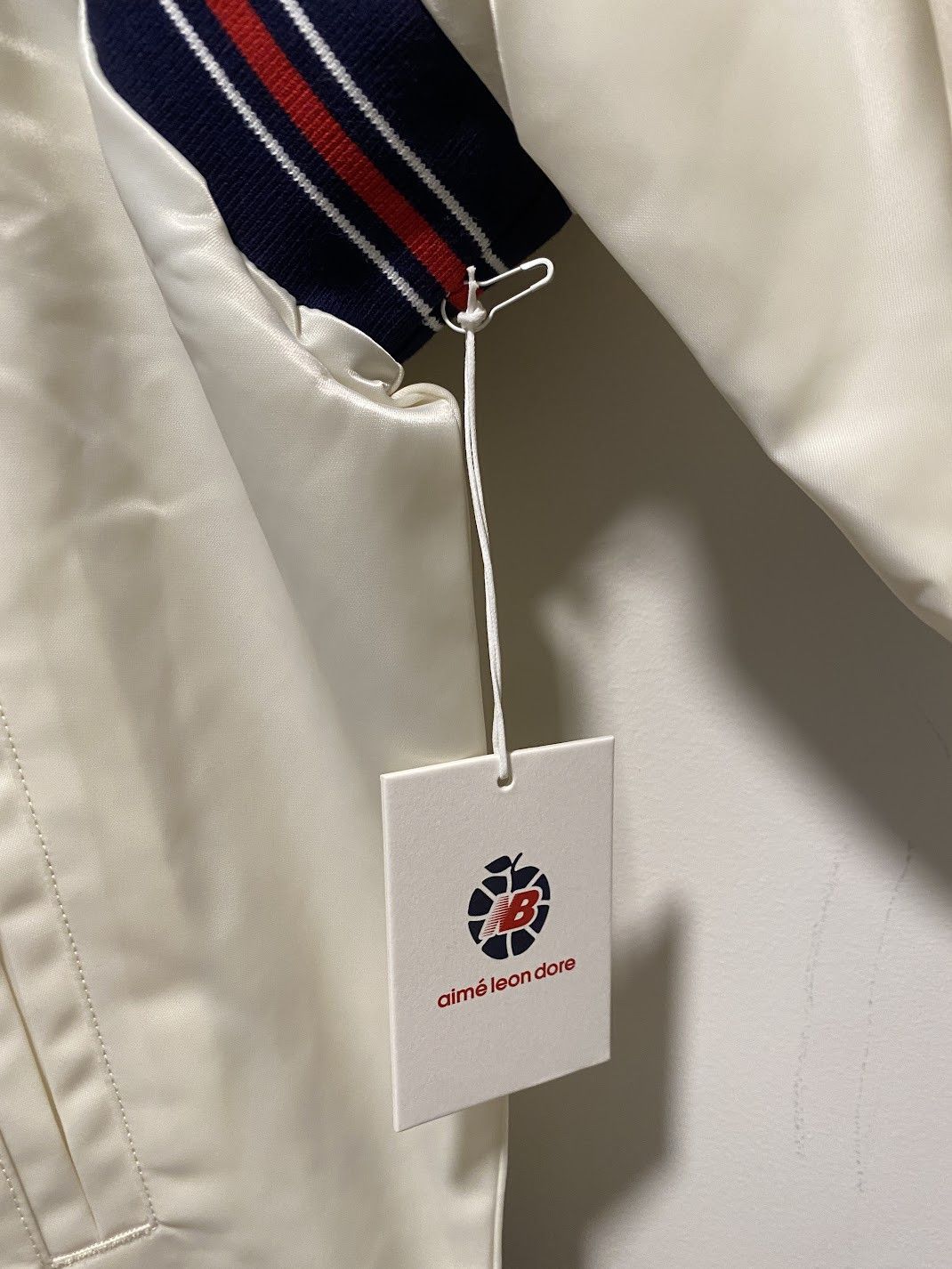 Aime Leon Dore × New Balance ALD / New Balance Team Jacket Satin White Varsity Coach Size US M / EU 48-50 / 2 - 5 Thumbnail