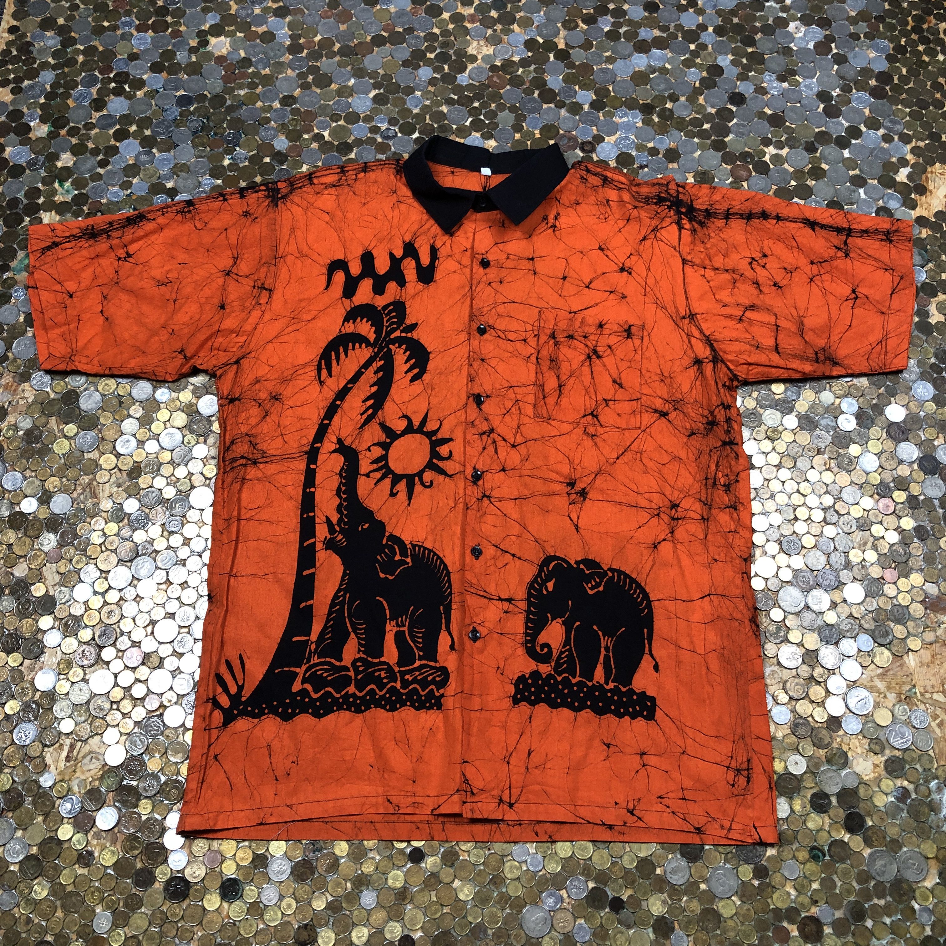 Vintage Elephant Vintage Short Sleeve Shirt Size US L / EU 52-54 / 3 - 1 Thumbnail
