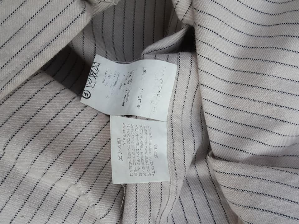 Yohji Yamamoto Y's Yohji Yamamoto Pin Stripe Light Coat Jacket Size US L / EU 52-54 / 3 - 11 Thumbnail