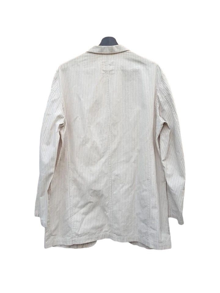 Yohji Yamamoto Y's Yohji Yamamoto Pin Stripe Light Coat Jacket Size US L / EU 52-54 / 3 - 2 Thumbnail