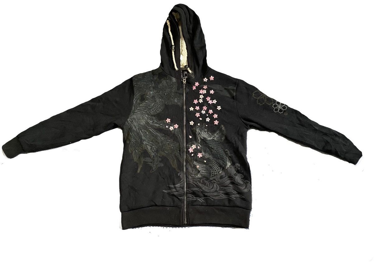 Japanese Brand JAPAN BRAND HOODIES SUKAJAN KOI FISH VS PHOENIX DESIGN Size US M / EU 48-50 / 2 - 2 Thumbnail
