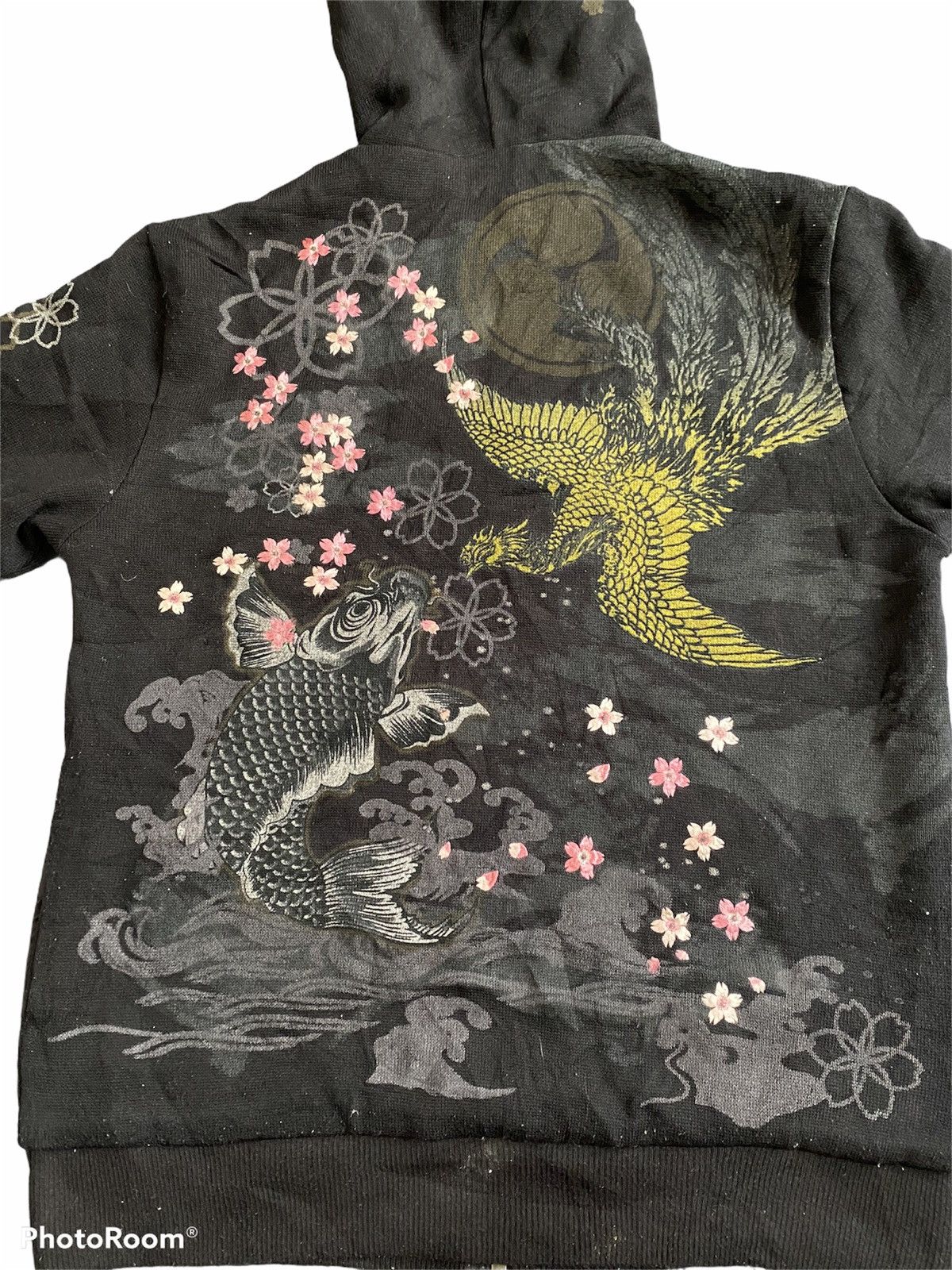 Japanese Brand JAPAN BRAND HOODIES SUKAJAN KOI FISH VS PHOENIX DESIGN Size US M / EU 48-50 / 2 - 4 Thumbnail