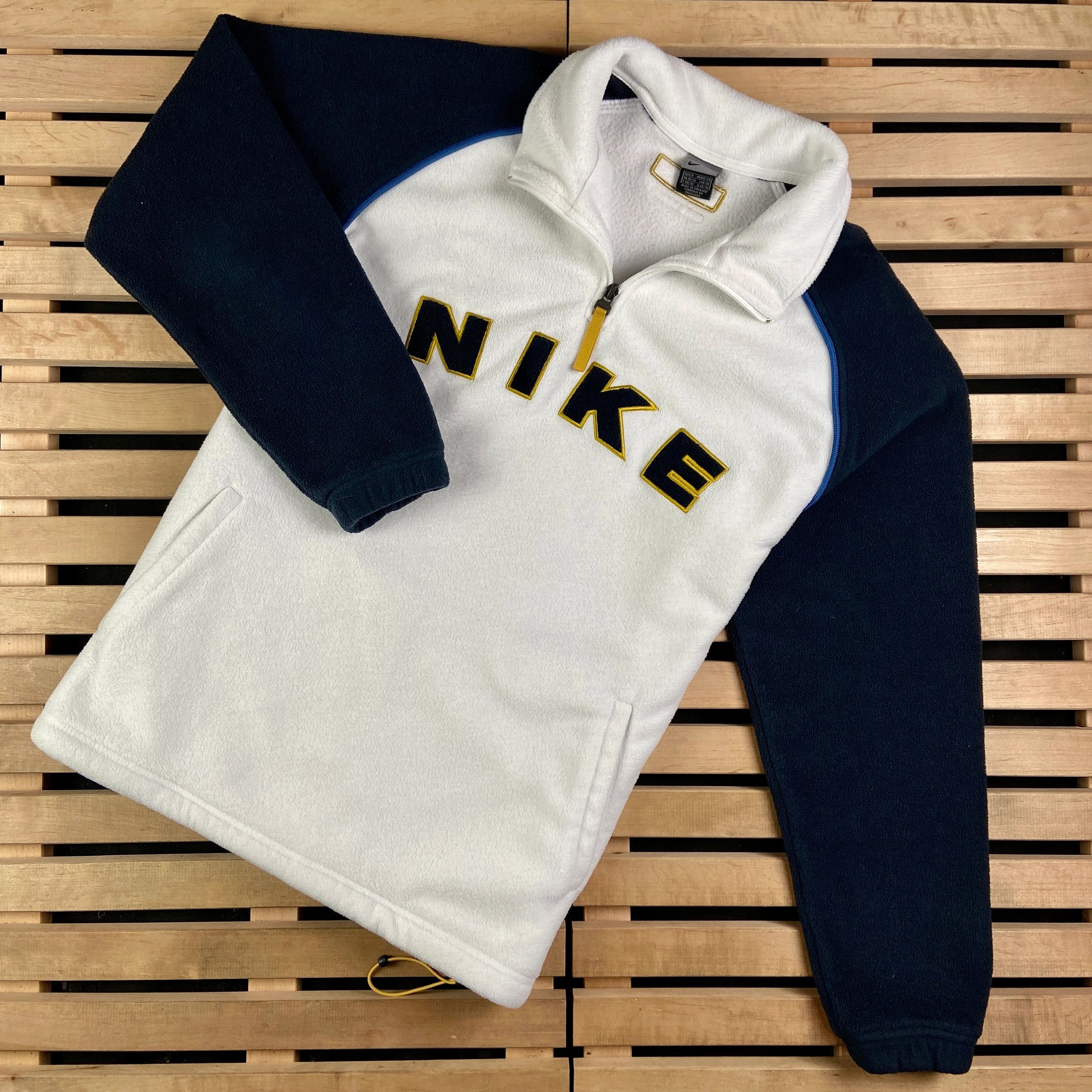 Nike × Vintage Fleece Pullover Sweatshirt Nike Vintage Big Print Size M Size US M / EU 48-50 / 2 - 1 Thumbnail