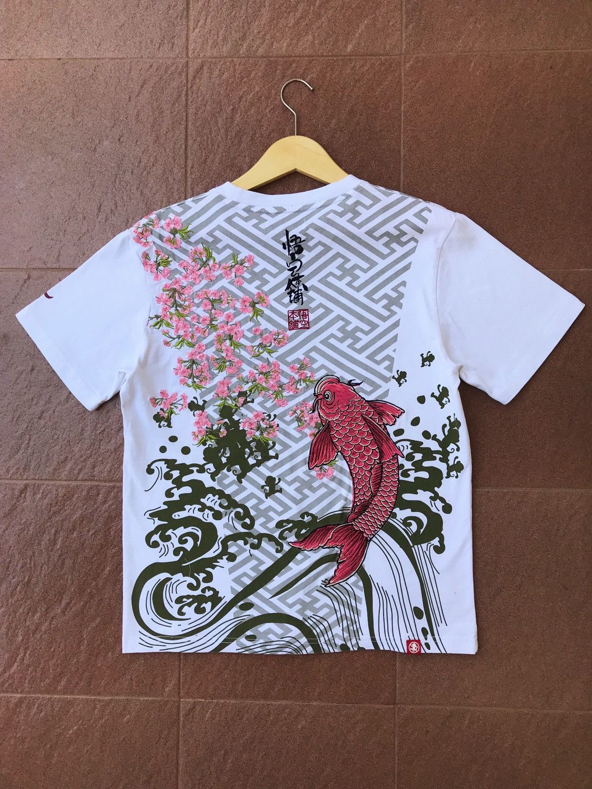 Japanese Brand Go-Coo Monkey Made Embroidery Sukajan Tee Size US M / EU 48-50 / 2 - 1 Thumbnail