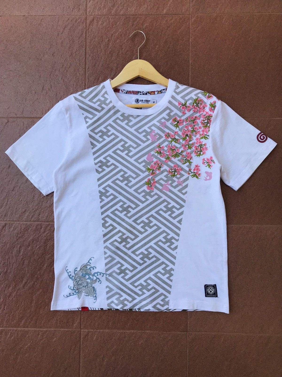Japanese Brand Go-Coo Monkey Made Embroidery Sukajan Tee Size US M / EU 48-50 / 2 - 6 Thumbnail