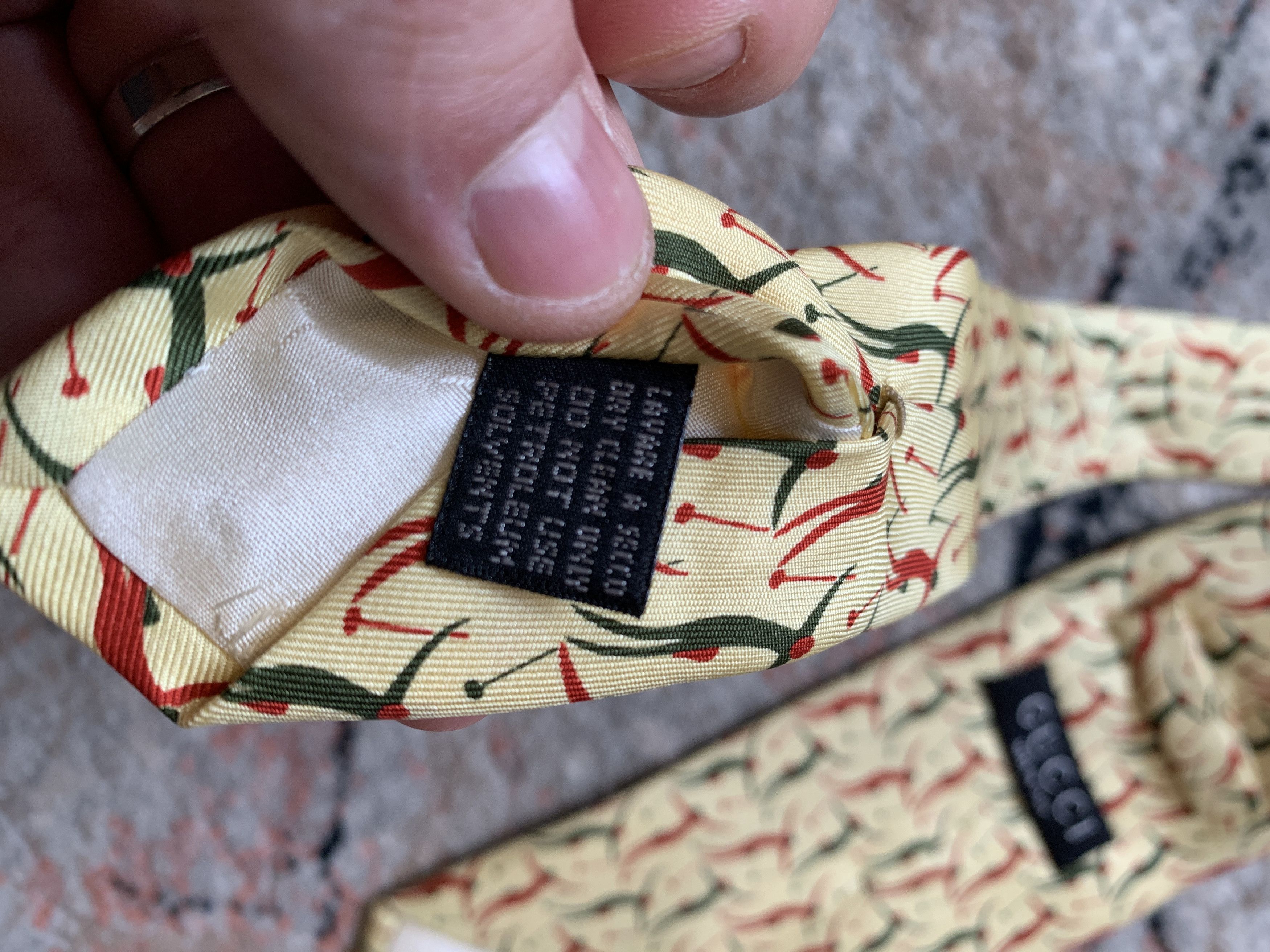 Gucci Gucci Vintage Silk Tie Size ONE SIZE - 4 Thumbnail