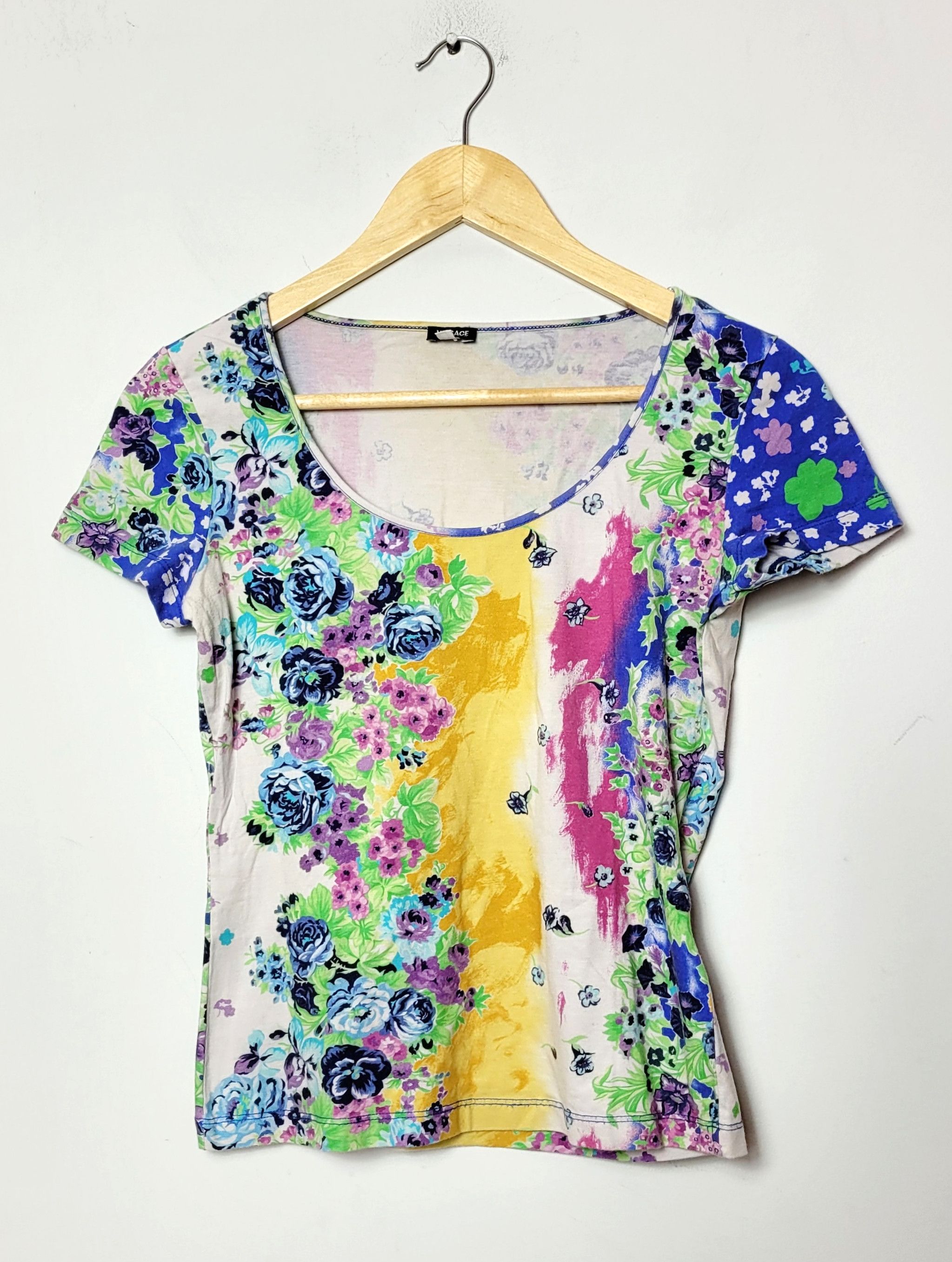 Versace Vintage 90s Floral Top
