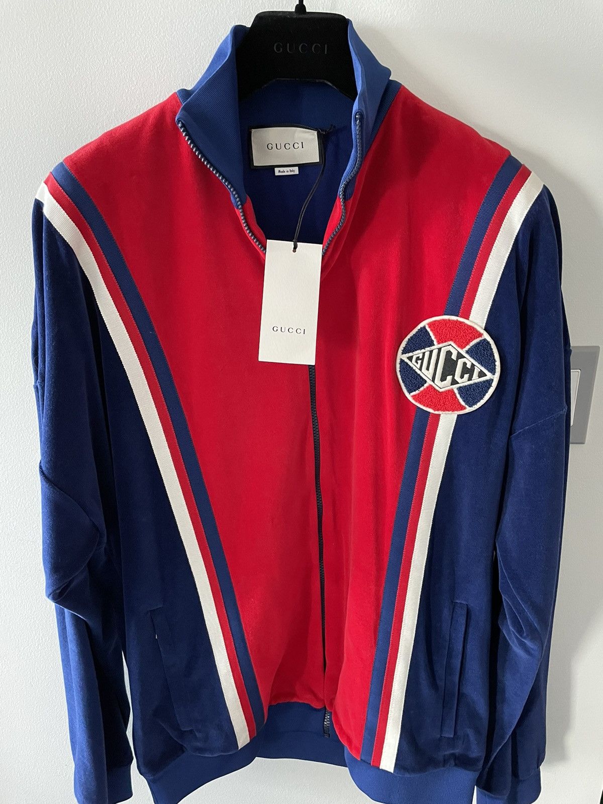 Gucci Super Limited Gucci Runway Logo Velvet Velour Track Jacket Size US XL / EU 56 / 4 - 20 Thumbnail