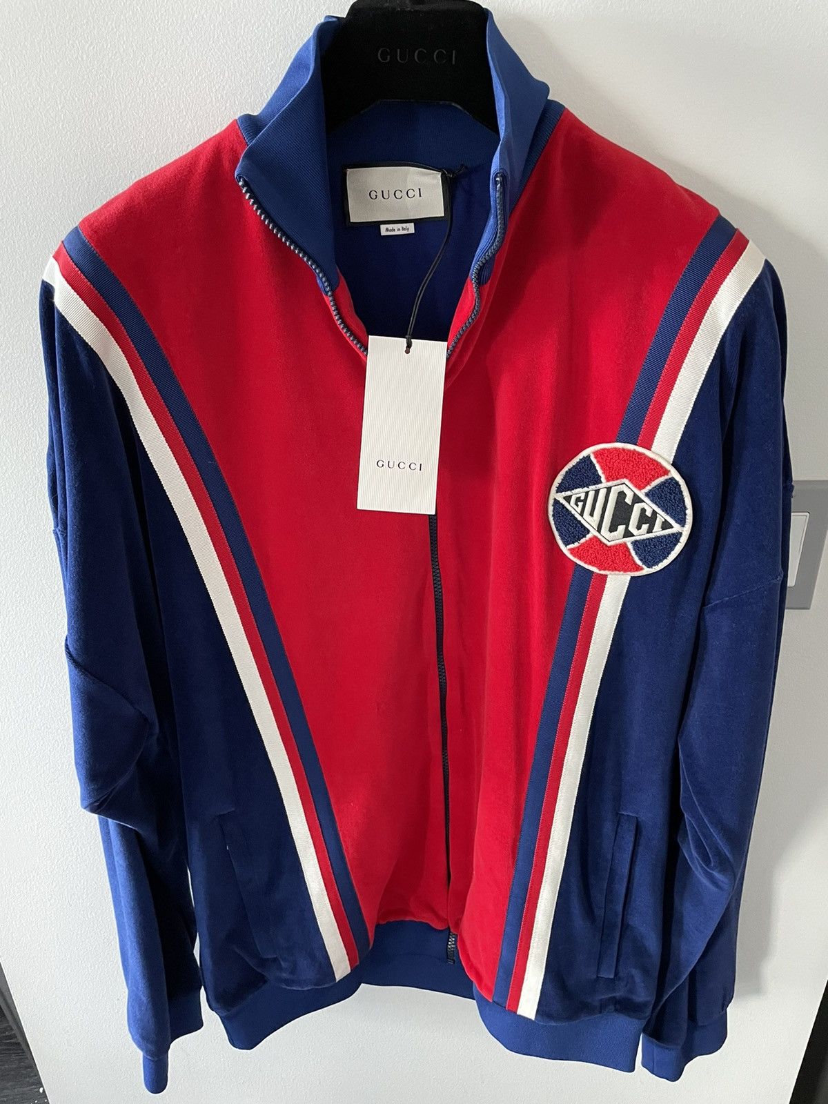 Gucci Super Limited Gucci Runway Logo Velvet Velour Track Jacket Size US XL / EU 56 / 4 - 3 Thumbnail