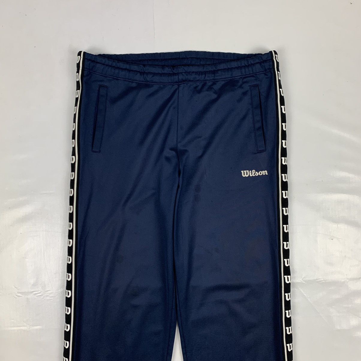 Vintage Vintage Wilson Side Logo Track Pant Size US 37 - 2 Thumbnail