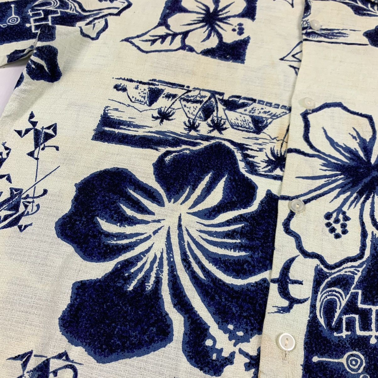 Vintage Vintage Hawaiian Flower Button Up Shirt Size US XL / EU 56 / 4 - 6 Thumbnail