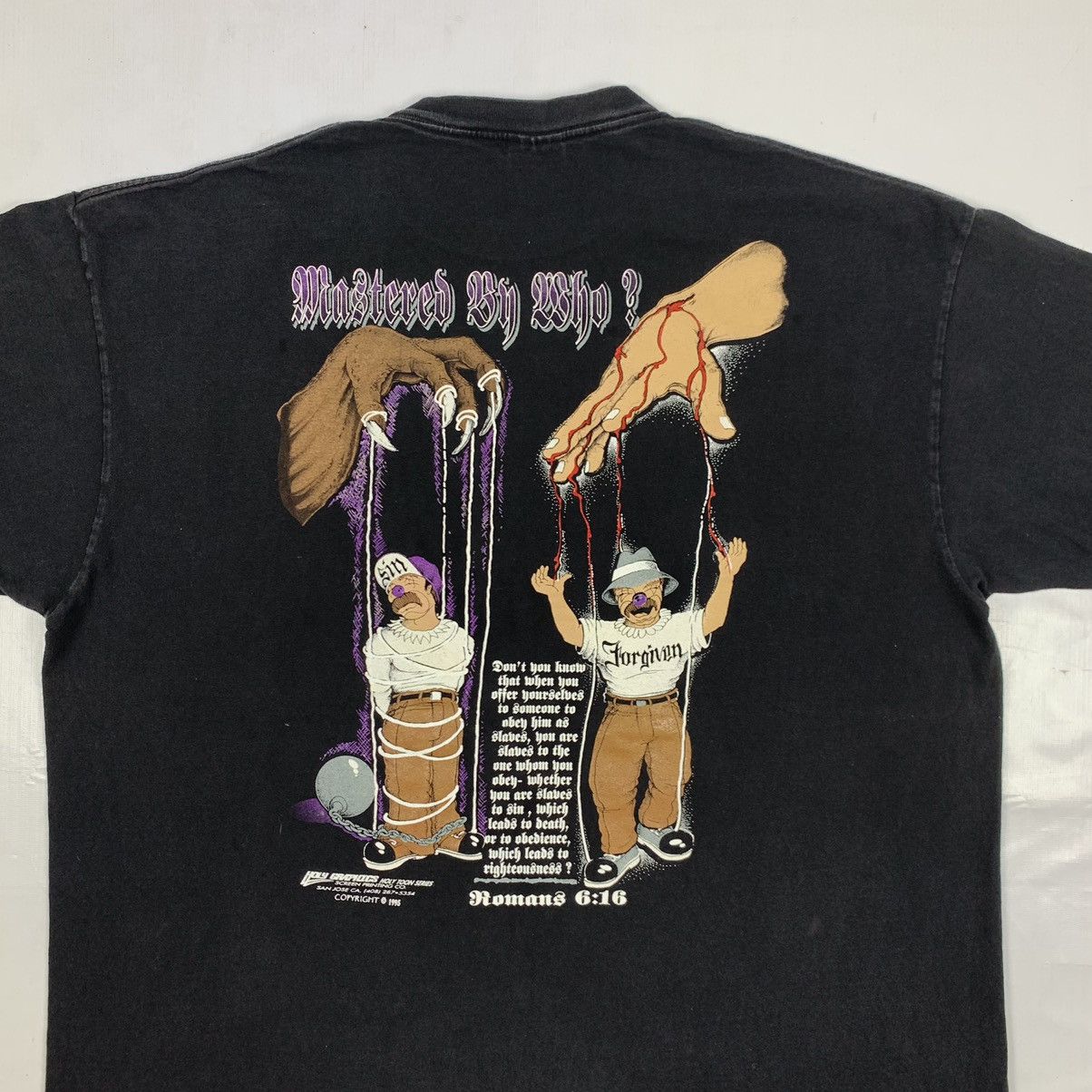 Vintage Vintage 1995 Puppet Graphic Pop Art Shirt Size US XXL / EU 58 / 5 - 2 Thumbnail