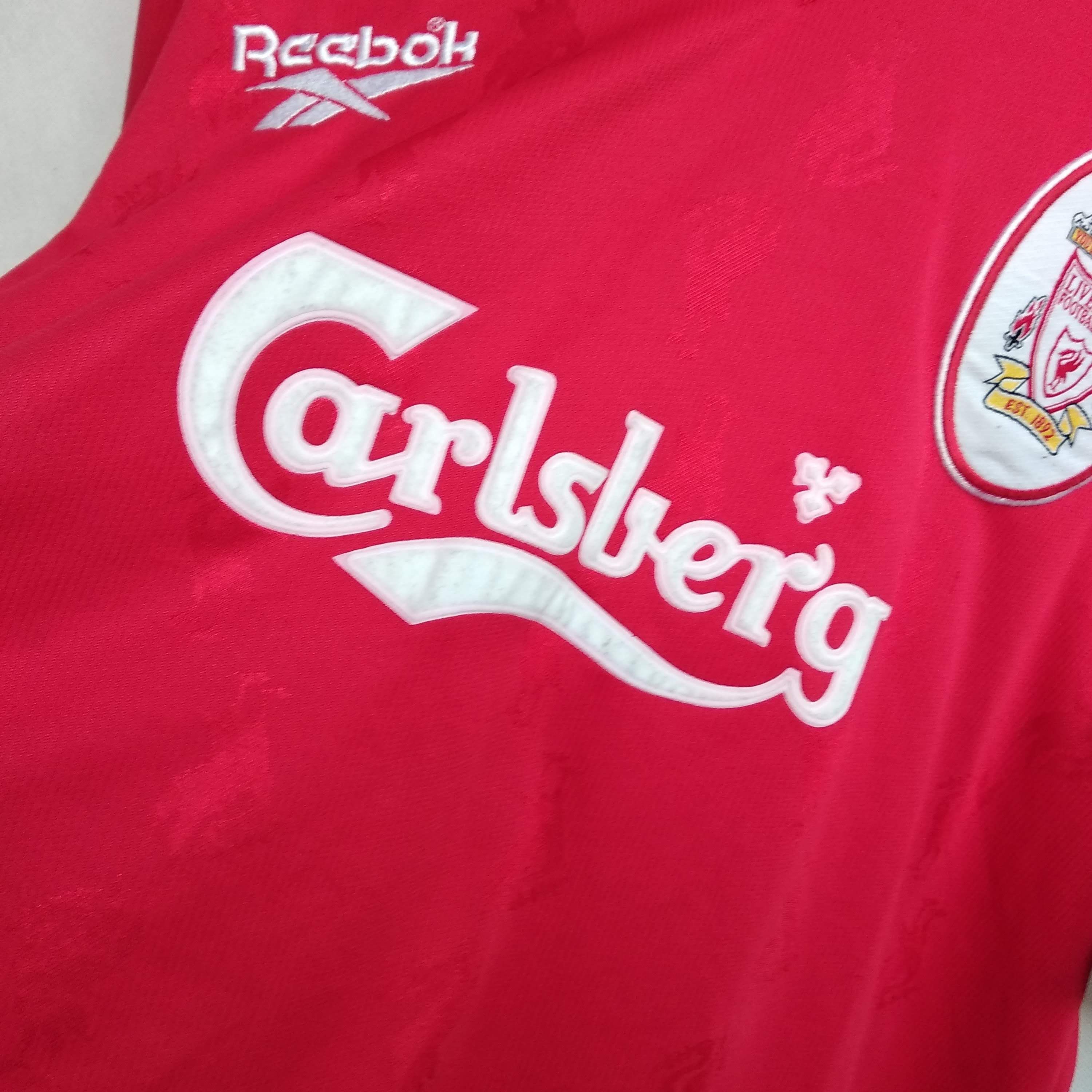 Vintage Vintage 90's Jersey Liverpool home 96'-98 Size US XL / EU 56 / 4 - 3 Thumbnail
