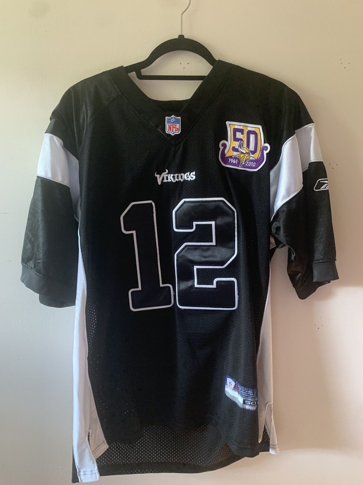 MINNESOTA VIKINGS NFL SHIRT JERSEY NIKE sz M #12 PERCY HARVIN