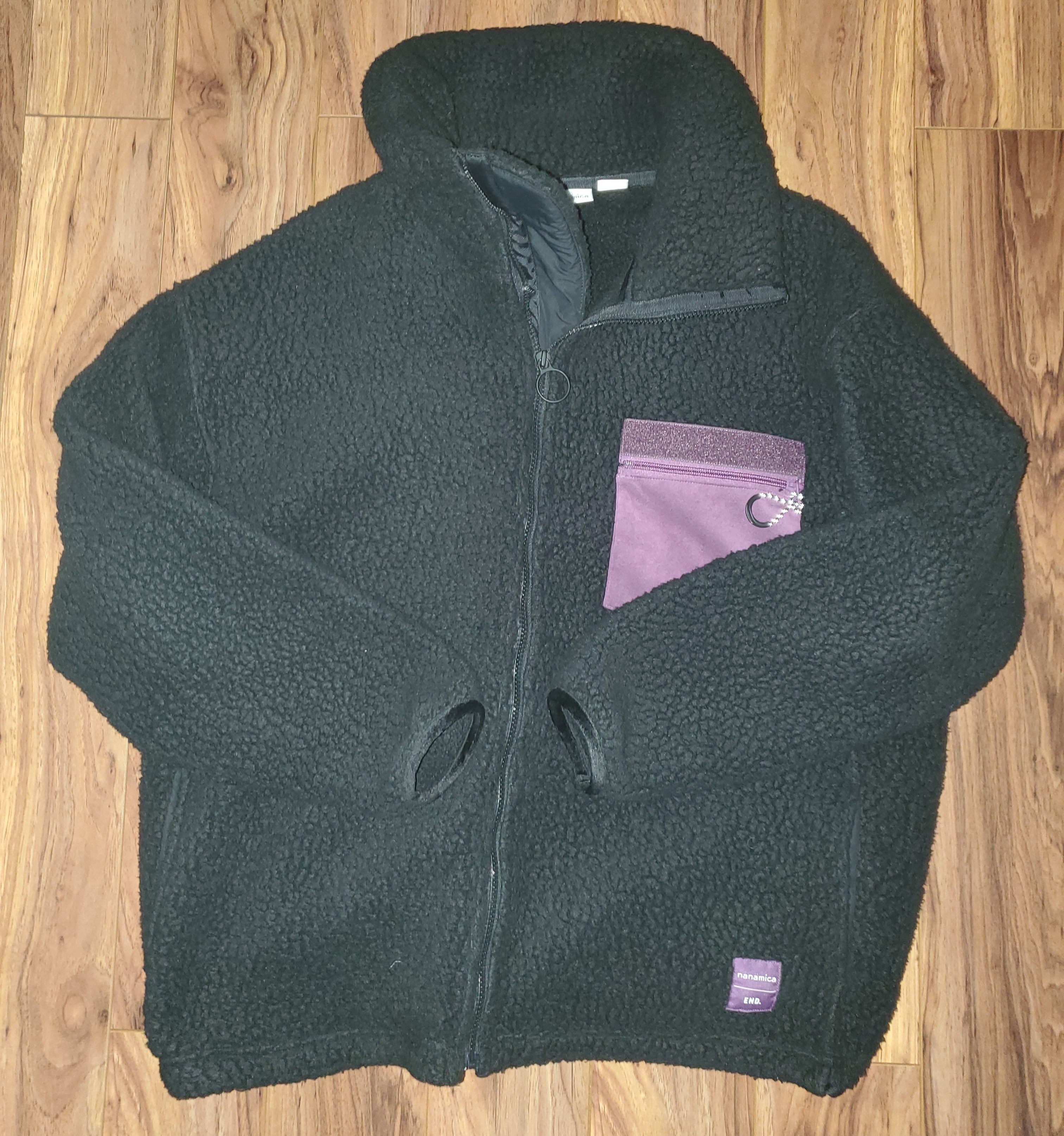 image of End Fleece Jacket in Black, Men's (Size Large)