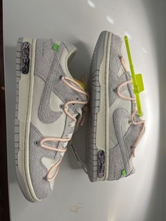 Size 10 - DS Brand New Nike Dunk Low x Off-White Grey Lot 2 of 50