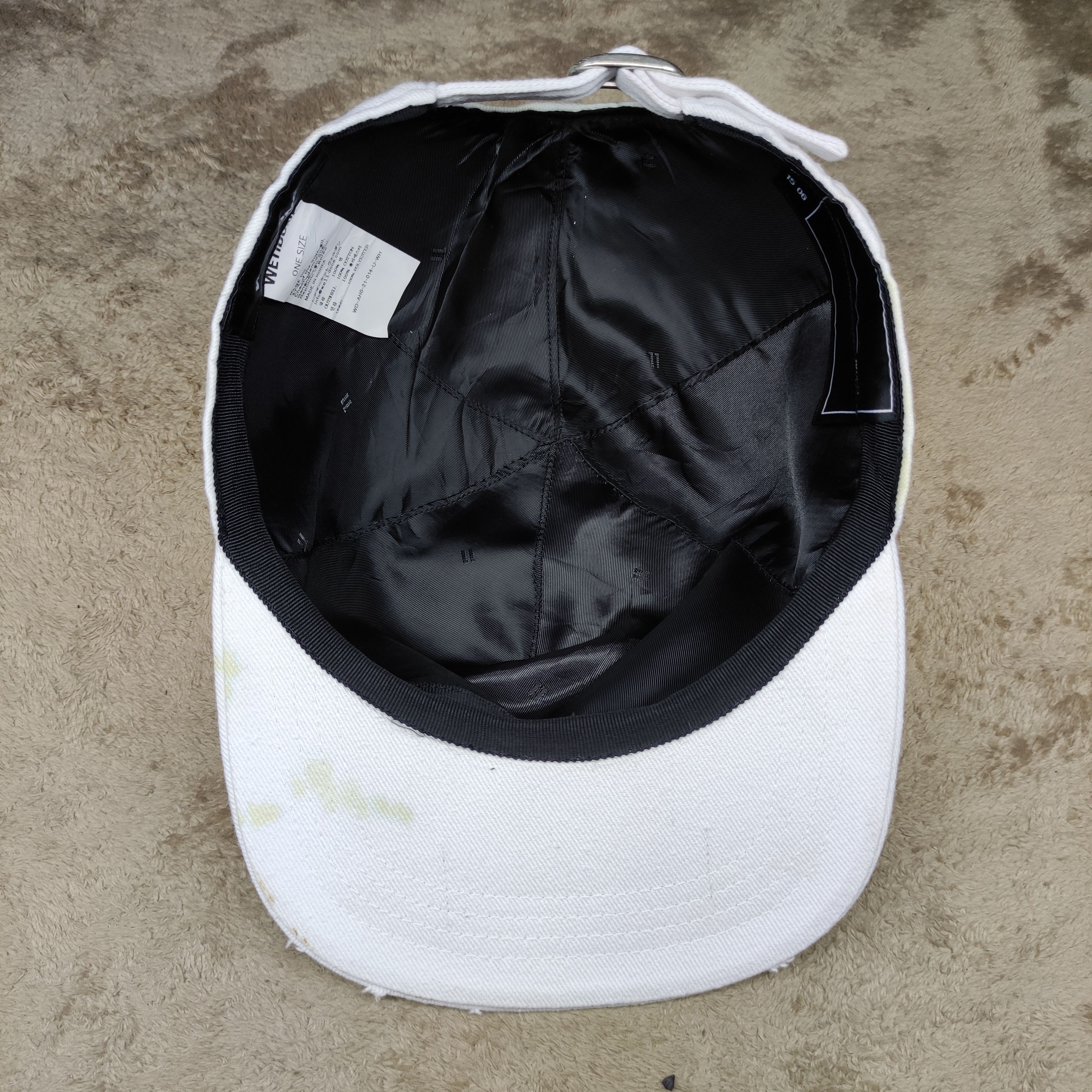 WE11DONE WE11DONE distressed style Cap Size ONE SIZE - 10 Thumbnail