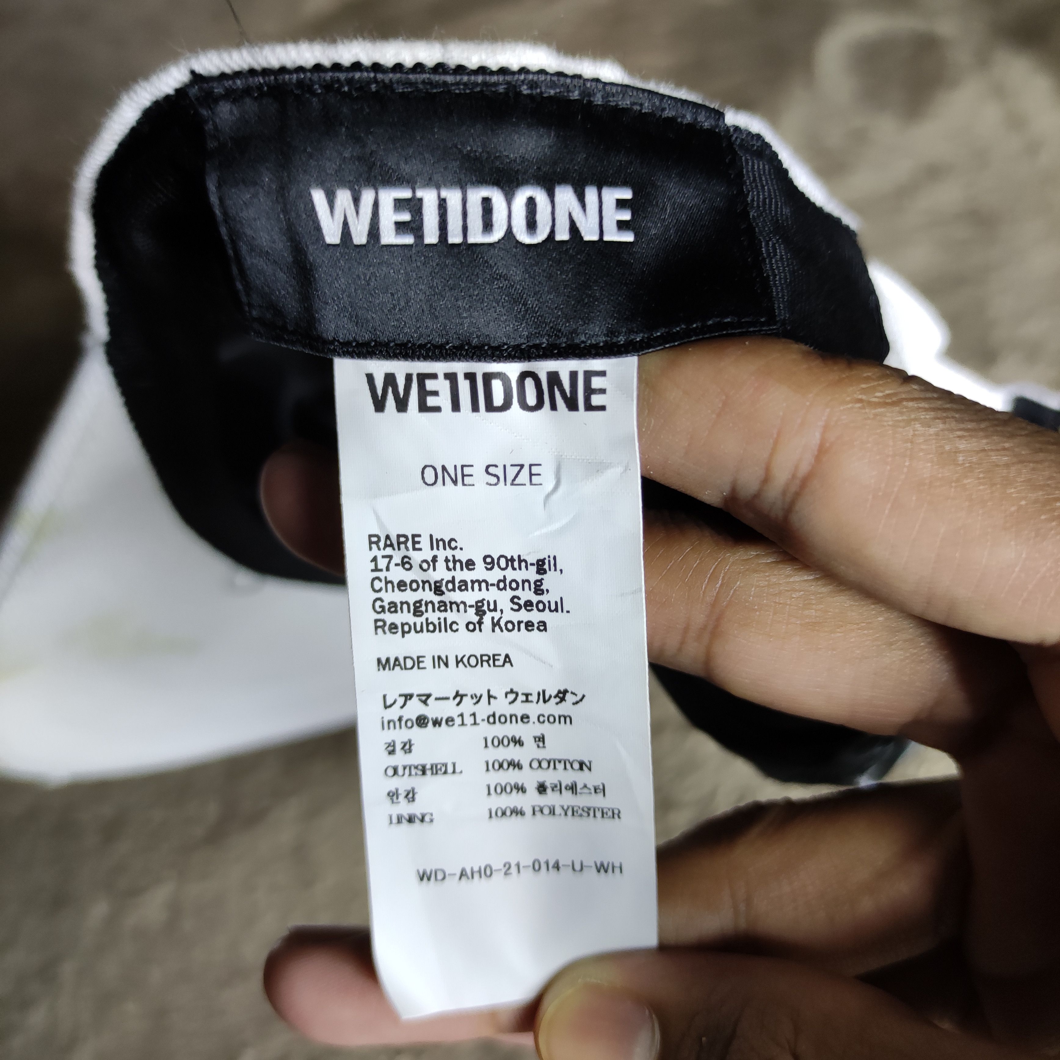 WE11DONE WE11DONE distressed style Cap Size ONE SIZE - 12 Thumbnail