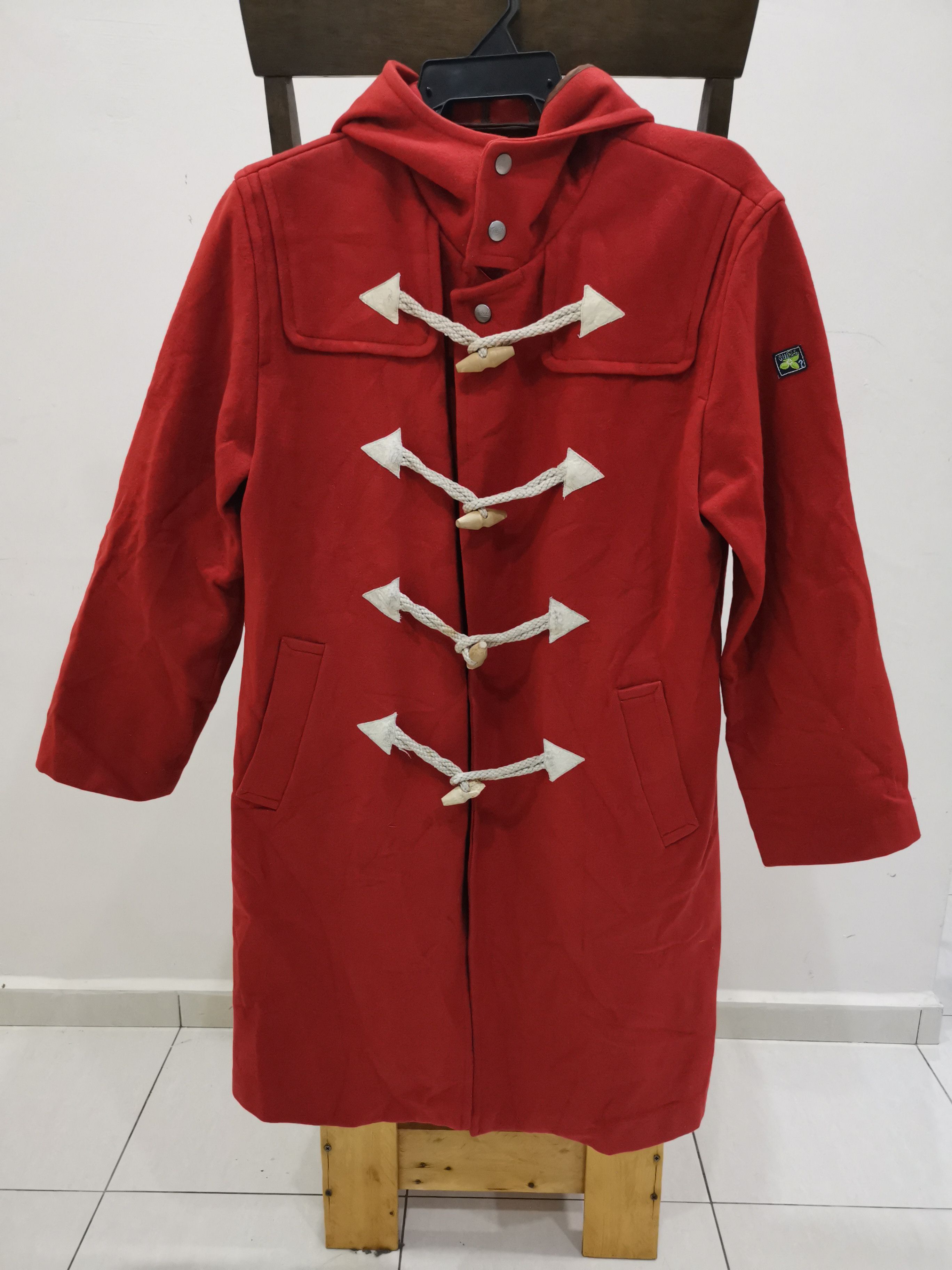 Guess 🔥BEST DEAL 🔥Guess Red Coat - Nice Design Size US M / EU 48-50 / 2 - 1 Thumbnail