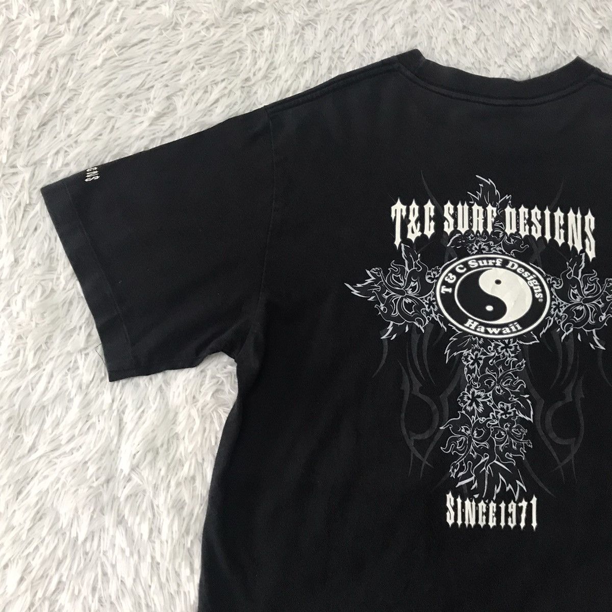 Vintage 💥Steals💥Vtg Nice Printed T&C Surf Designs Tee Size US M / EU 48-50 / 2 - 13 Thumbnail