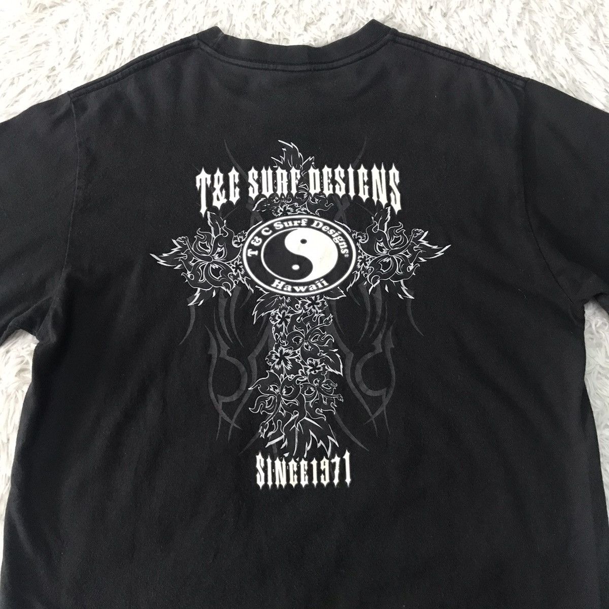 Vintage 💥Steals💥Vtg Nice Printed T&C Surf Designs Tee Size US M / EU 48-50 / 2 - 14 Thumbnail