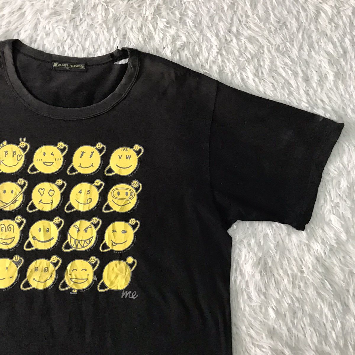 Japanese Brand × Vintage 💥Steals💥Vtg 24 Hour Television Emojis Tee Size US L / EU 52-54 / 3 - 5 Thumbnail