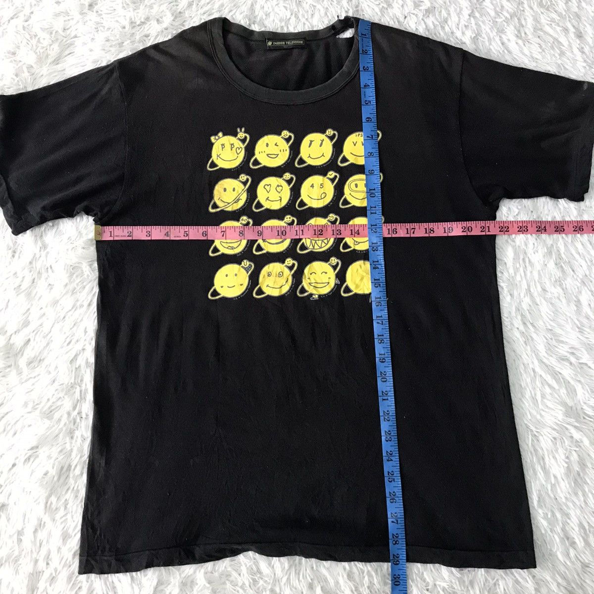 Japanese Brand × Vintage 💥Steals💥Vtg 24 Hour Television Emojis Tee Size US L / EU 52-54 / 3 - 23 Thumbnail