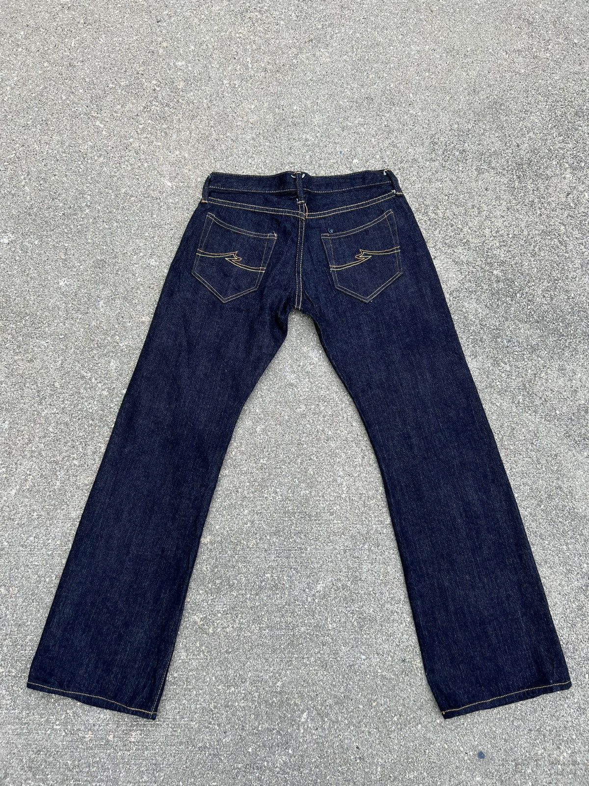 Vintage Vintage R.J.B Japan Zipfly Denim Flare Jeans Size US 30 / EU 46 - 2 Thumbnail
