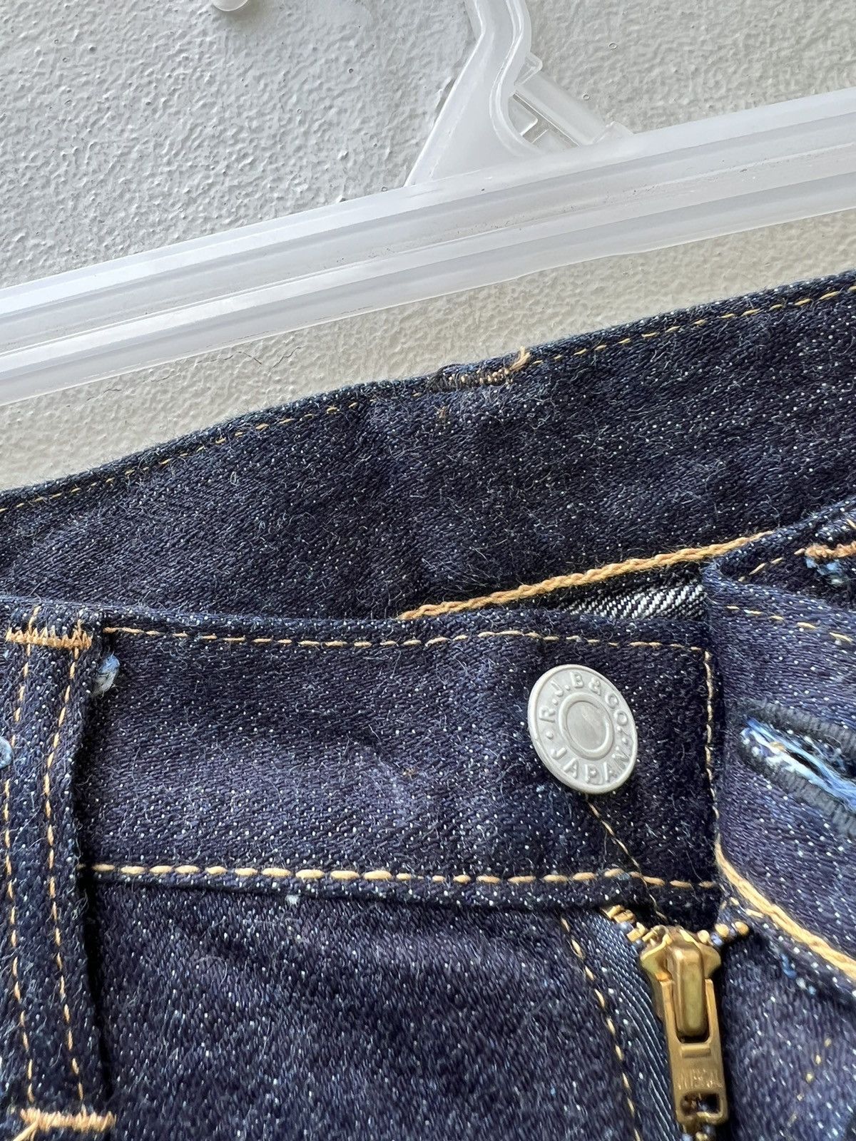 Vintage Vintage R.J.B Japan Zipfly Denim Flare Jeans Size US 30 / EU 46 - 5 Thumbnail