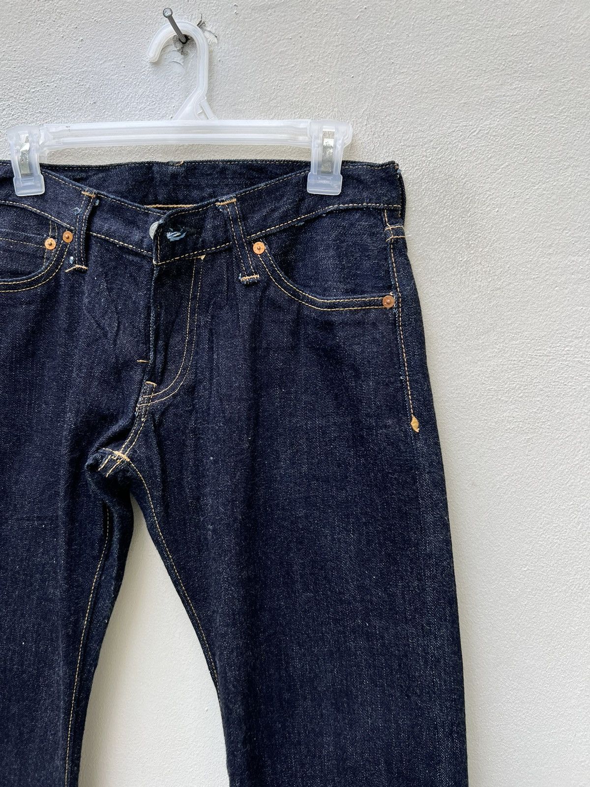 Vintage Vintage R.J.B Japan Zipfly Denim Flare Jeans Size US 30 / EU 46 - 9 Thumbnail