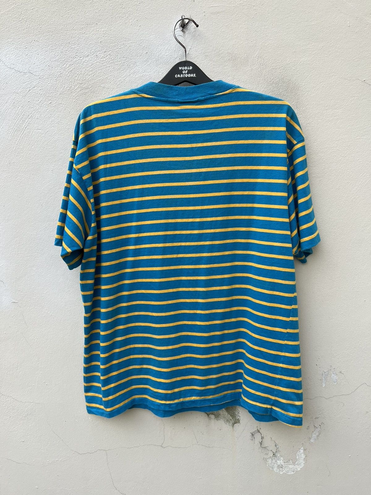 Vintage Vintage 90s Cheetah Mervyns Striped tee Grunge Skate Surf Size US L / EU 52-54 / 3 - 7 Thumbnail