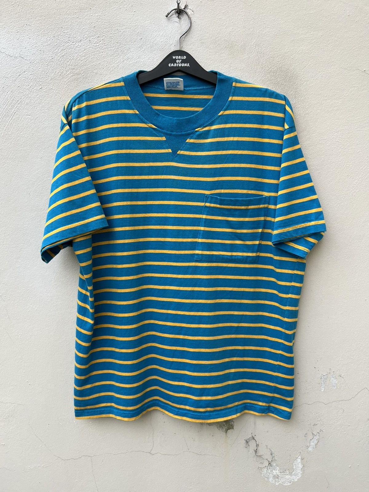 Vintage Vintage 90s Cheetah Mervyns Striped tee Grunge Skate Surf Size US L / EU 52-54 / 3 - 3 Thumbnail