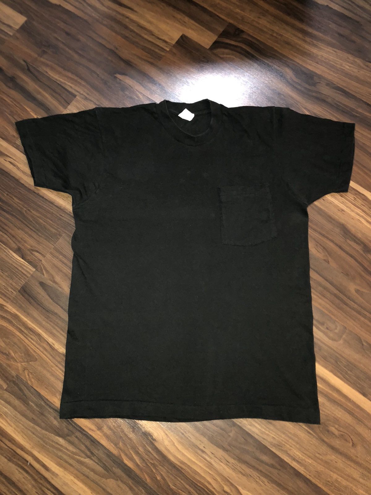 Japanese Brand × Vintage Single Stitch Vtg FADE TO GREY Blank Pocket Tee Size Large Size US L / EU 52-54 / 3 - 1 Thumbnail