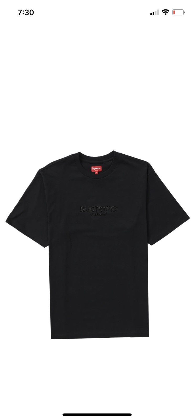 Supreme SUPREME beaded logo S/S Top XL | Grailed