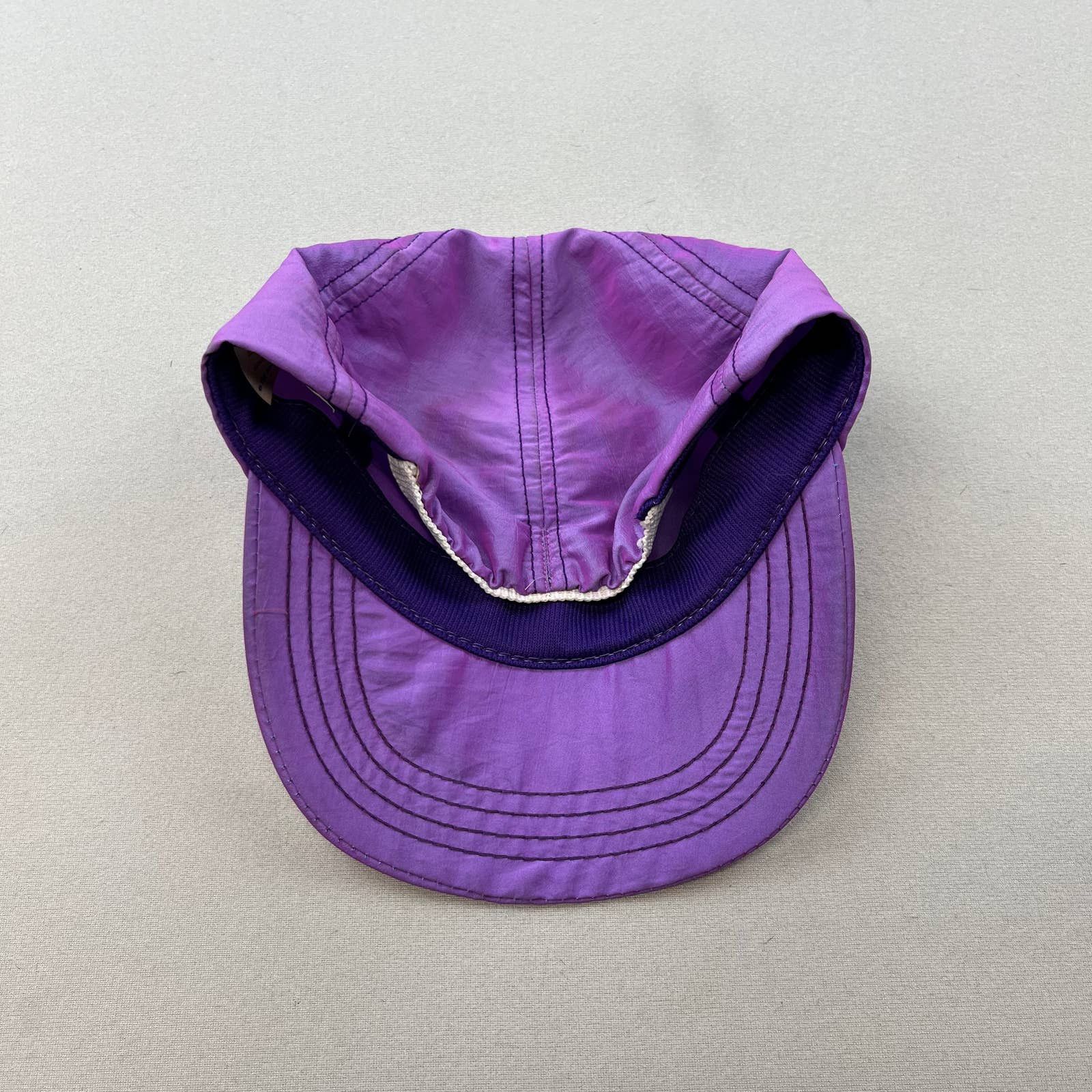 Vintage Vintage Reflective Purple Hat Adult Stretch Disney Blank 80s Size ONE SIZE - 3 Thumbnail