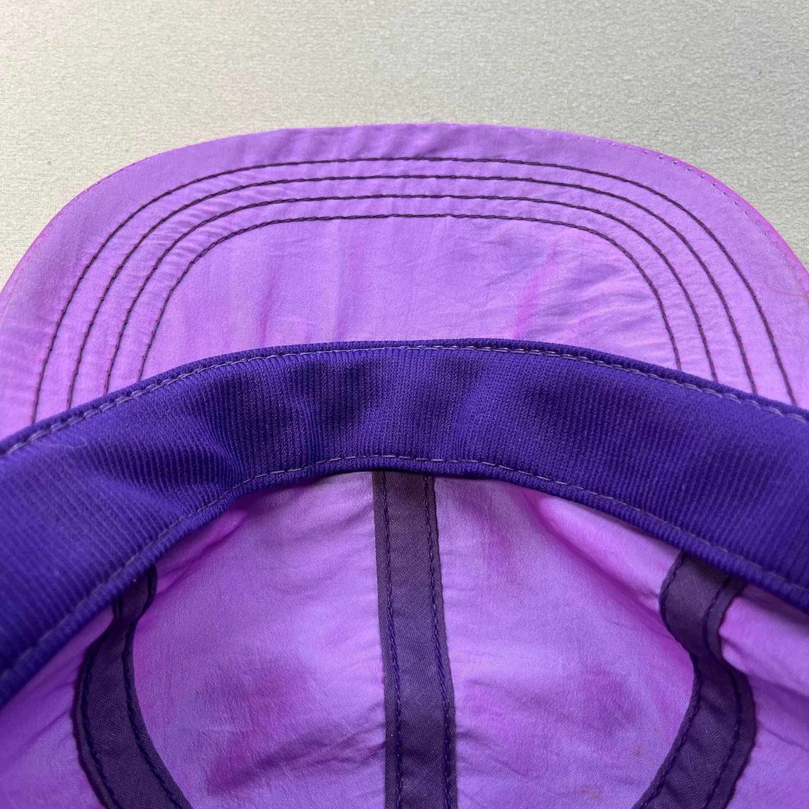 Vintage Vintage Reflective Purple Hat Adult Stretch Disney Blank 80s Size ONE SIZE - 4 Thumbnail