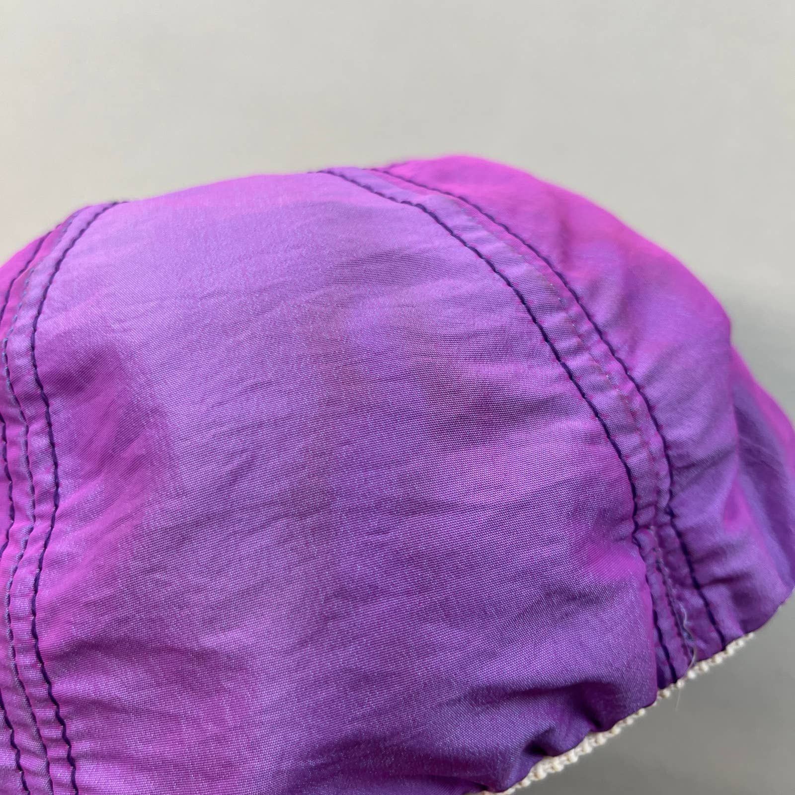 Vintage Vintage Reflective Purple Hat Adult Stretch Disney Blank 80s Size ONE SIZE - 7 Thumbnail