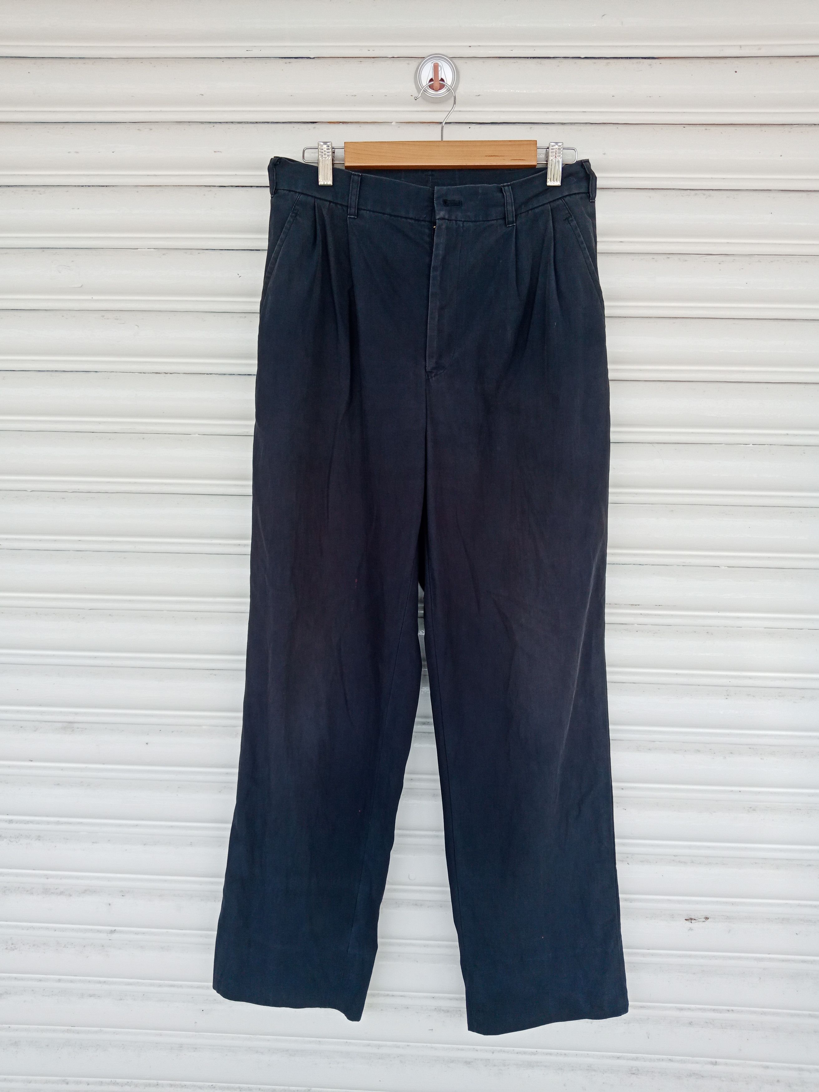 Issey Miyake Issey Miyake 100% Cotton Straight Pants Size US 30 / EU 46 - 1 Thumbnail