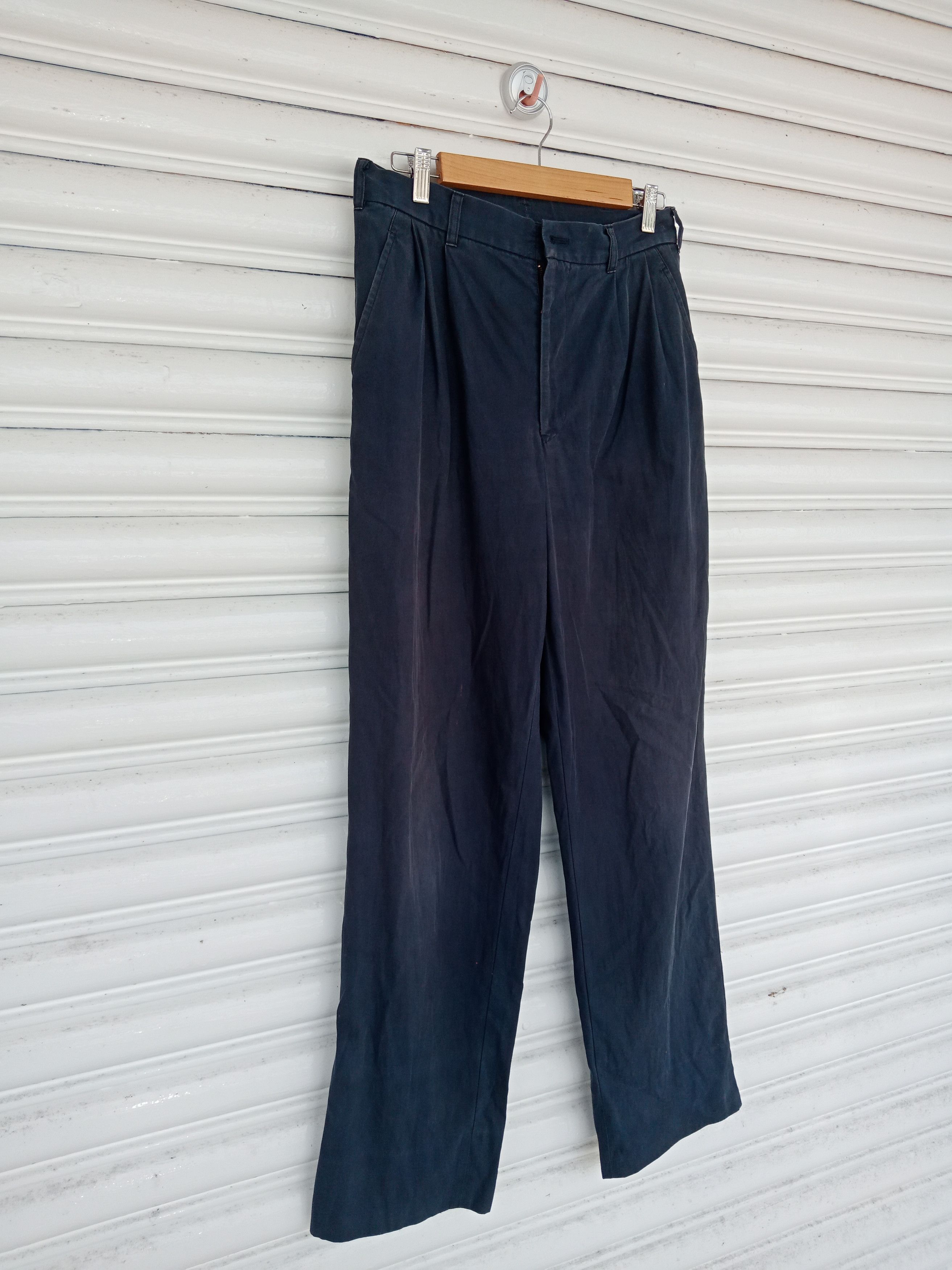 Issey Miyake Issey Miyake 100% Cotton Straight Pants Size US 30 / EU 46 - 4 Thumbnail